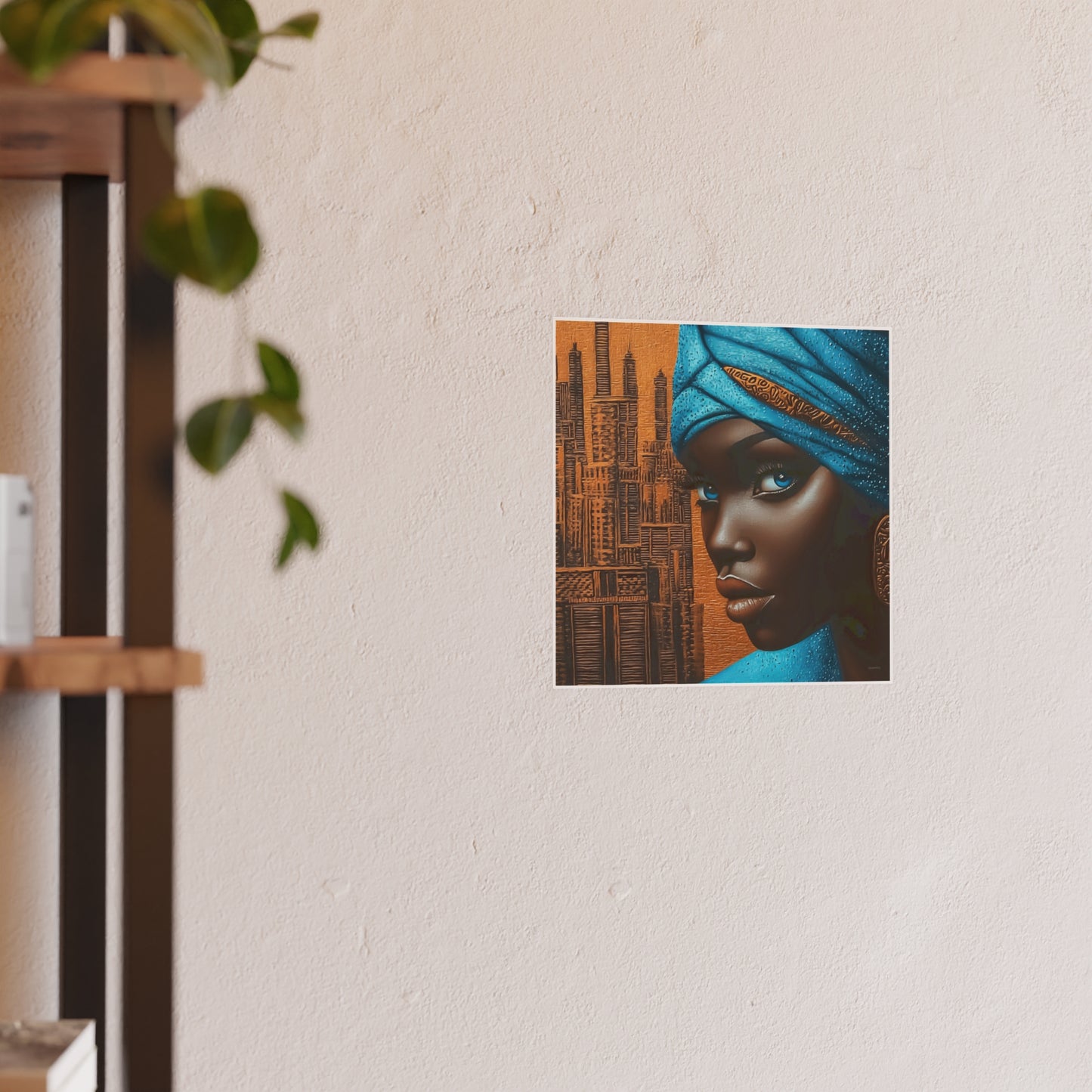 ThurmanatorX Art | Neon Dust & Indigo Flame | Aphrochrysalis | Satin Wall Art Print