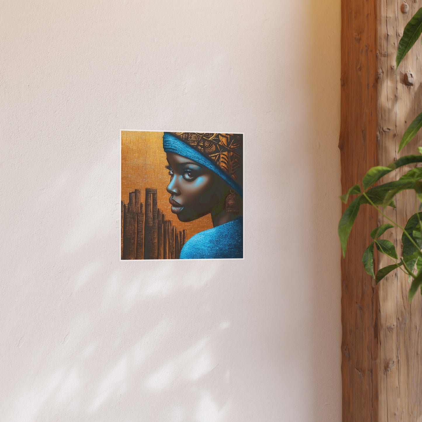 ThurmanatorX Art | Makeda in Gold Light | Aphrochrysalis | Satin Wall Art Print