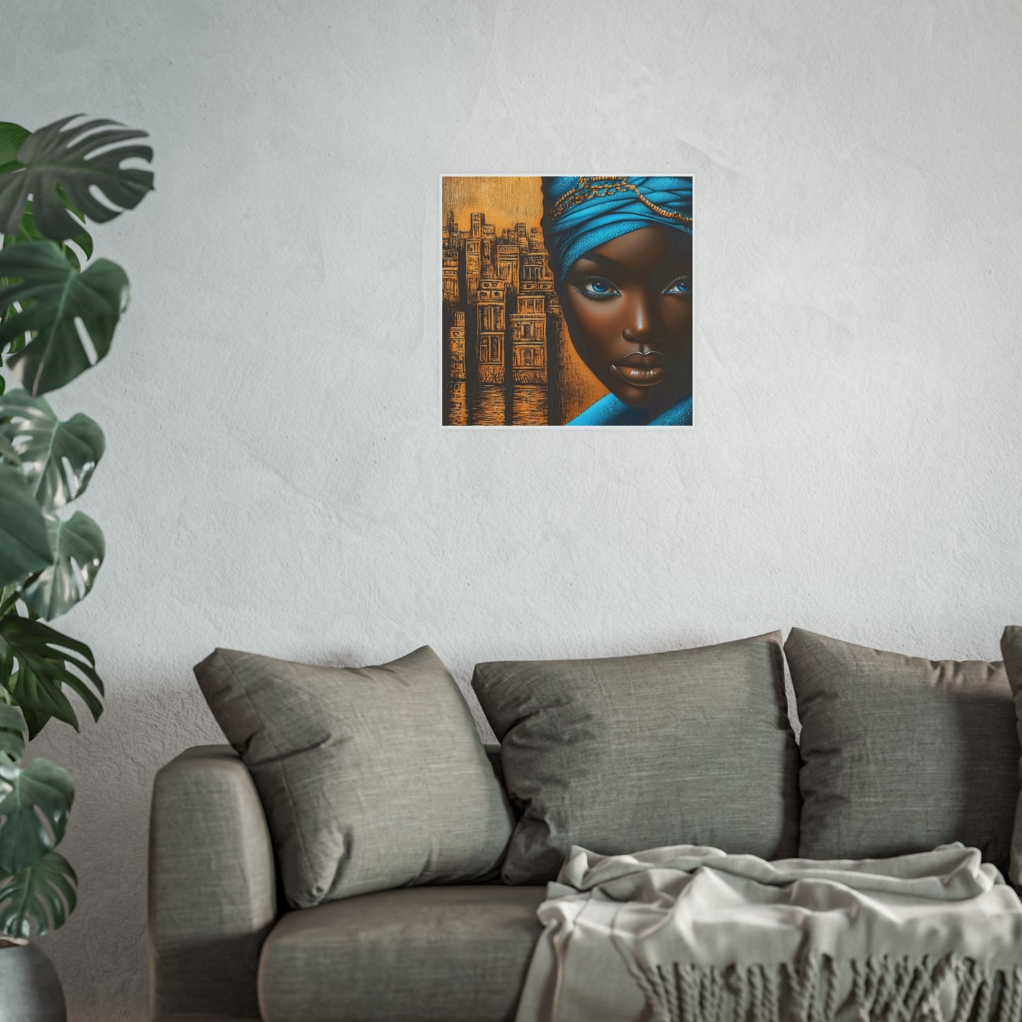 ThurmanatorX Art | Empress of Copper & Cobalt | Aphrochrysalis | Satin Wall Art Print