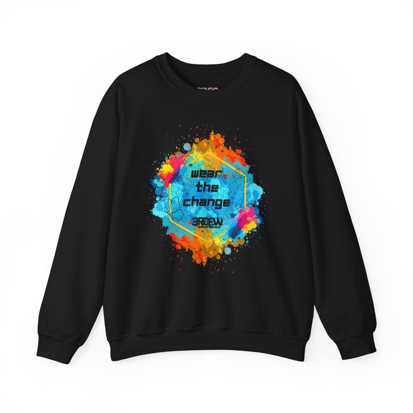 3RDEW² | Wear the Change | Third Eye Wide Wear | Unisex Heavy Blend Crewneck Sweatshirt