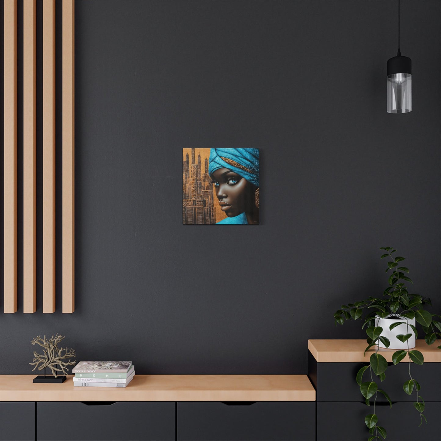 ThurmanatorX Art | Neon Dust & Indigo Flame | Aphrochrysalis | Satin Canvas Art Print