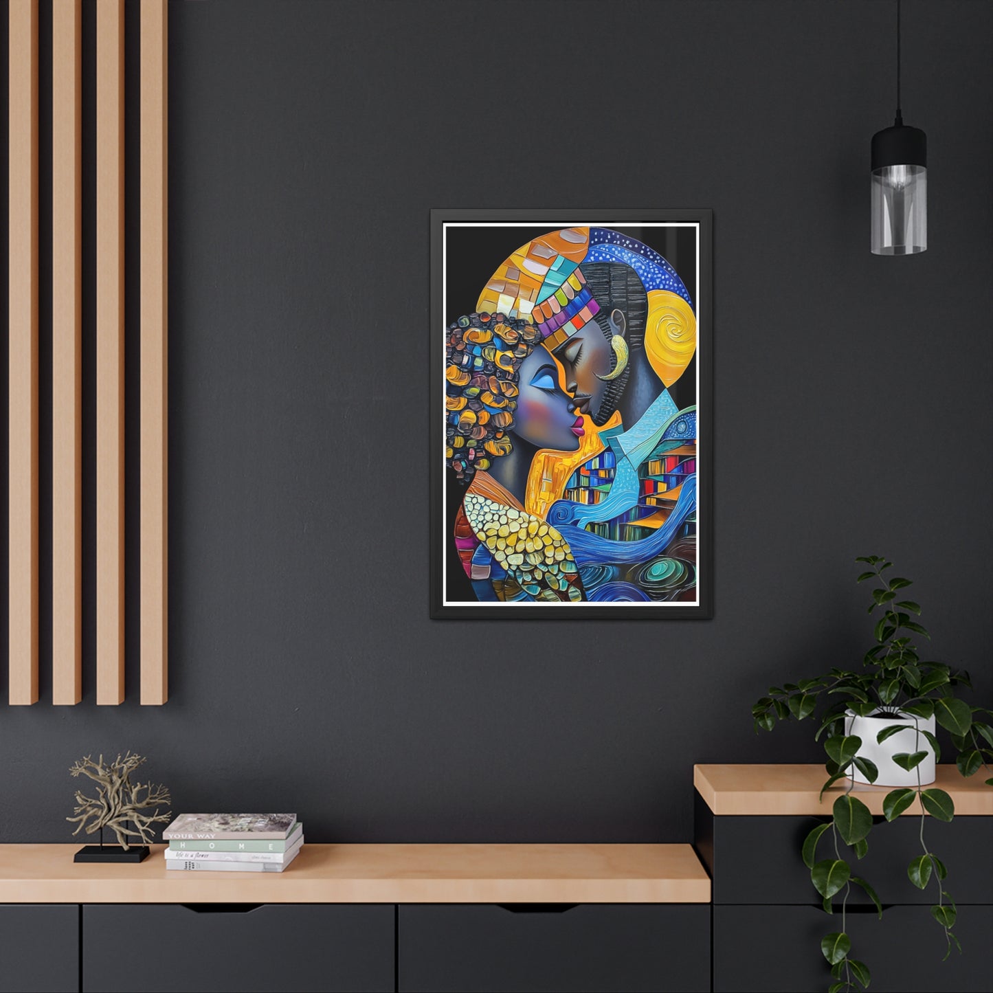 ThurmanatorX Art | Nebula Kiss | Aphrochrysalis | Framed Poster Print