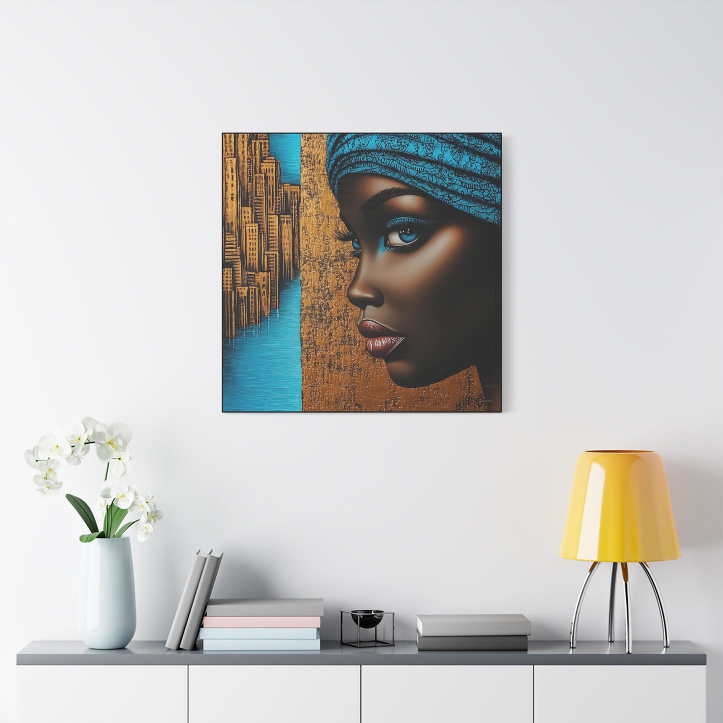 ThurmanatorX Art | Essence of Blue Reverie | Aphrochrysalis | Satin Canvas Art Print