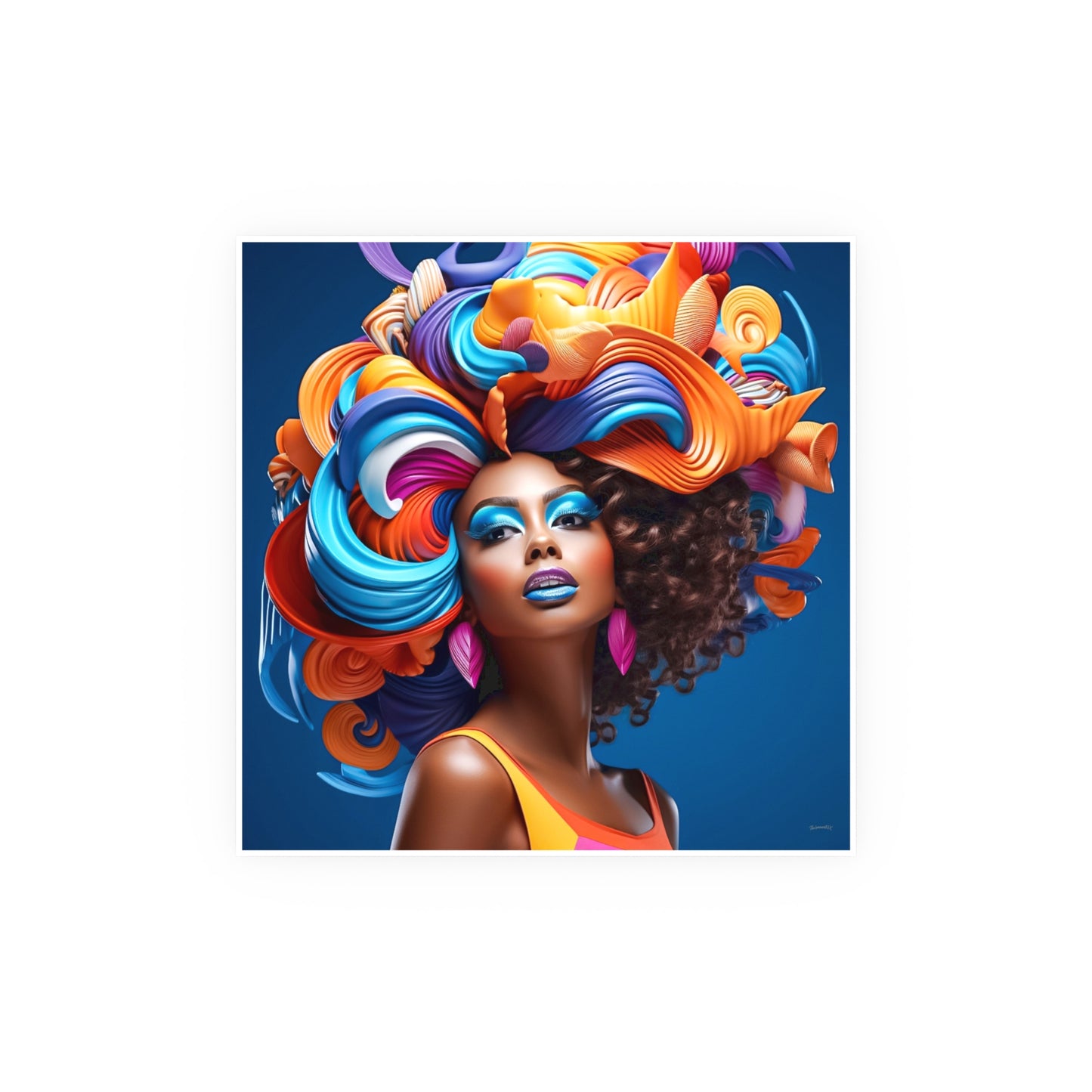 ThurmanatorX Art | Aura Bloom Manifest | Aphrochrysalis | Satin Wall Art Print