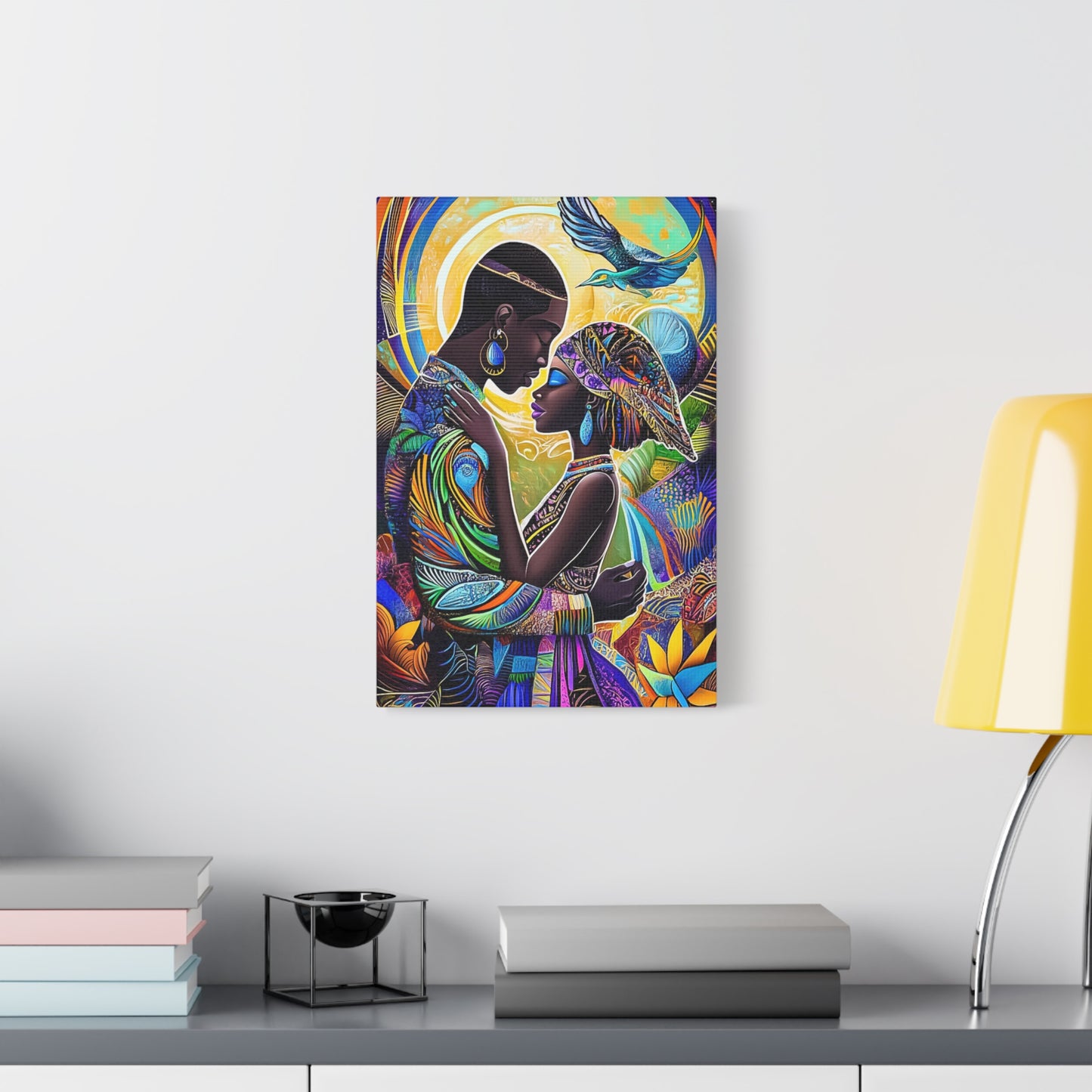 ThurmanatorX Art | Cosmic Roots, Golden Flow | Aphrochrysalis | Matte Canvas, Stretched, 1.25"