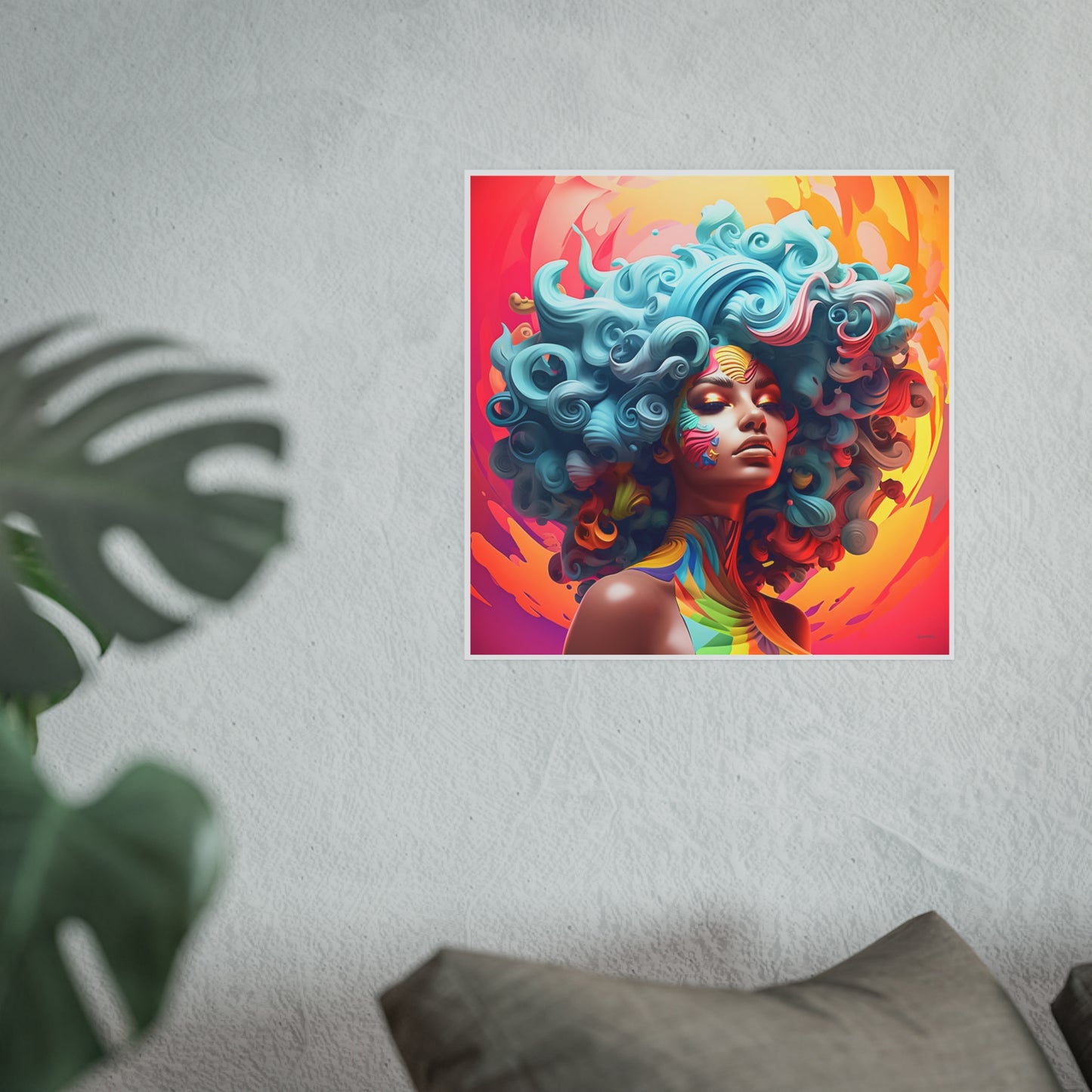 ThurmanatorX Art | Radiant Coil Ascension | Aphrochrysalis | Satin Wall Art Print