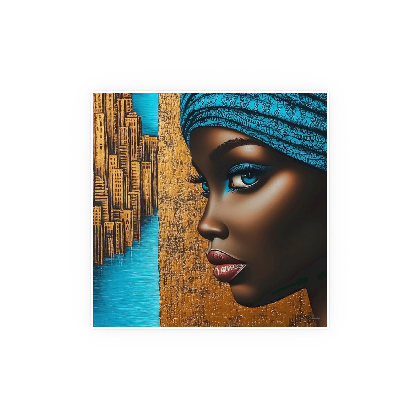 ThurmanatorX Art | Essence of Blue Reverie | Aphrochrysalis | Satin Wall Art Print
