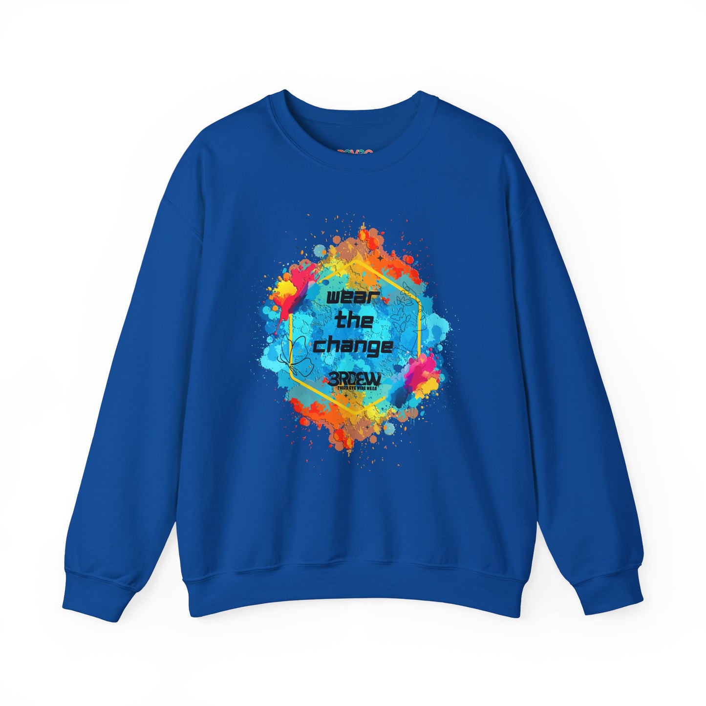3RDEW² | Wear the Change | Third Eye Wide Wear | Unisex Heavy Blend Crewneck Sweatshirt