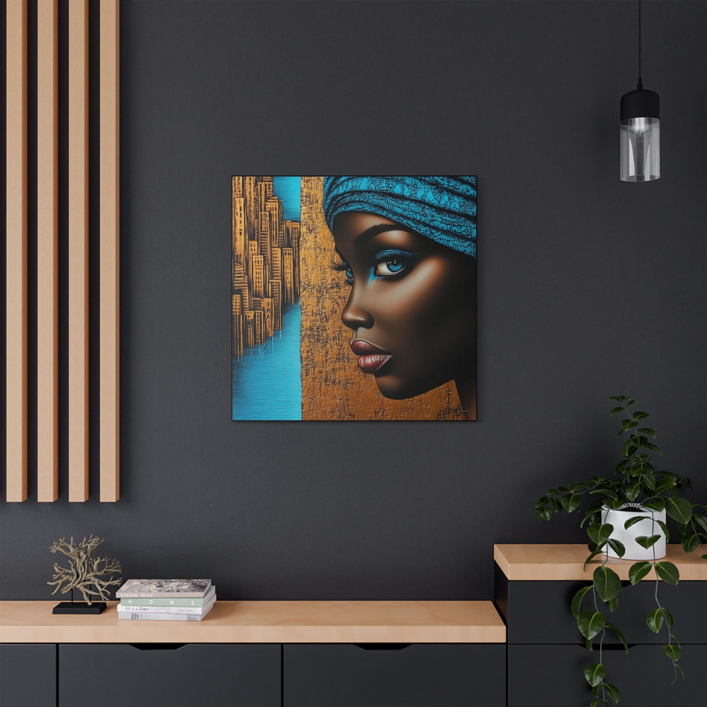 ThurmanatorX Art | Essence of Blue Reverie | Aphrochrysalis | Satin Canvas Art Print