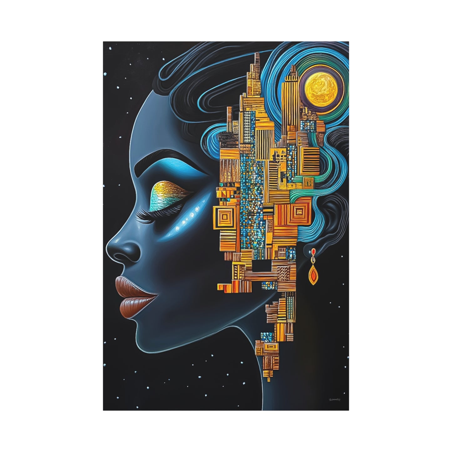 ThurmanatorX Art | Ancestral Frequencies | Aphrochrysalis | Matte Canvas, Stretched, 1.25"