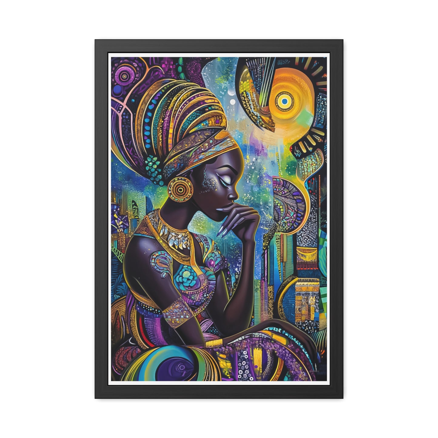 ThurmanatorX Art | Celestia & the Devoted | Aphrochrysalis | Framed Poster Print