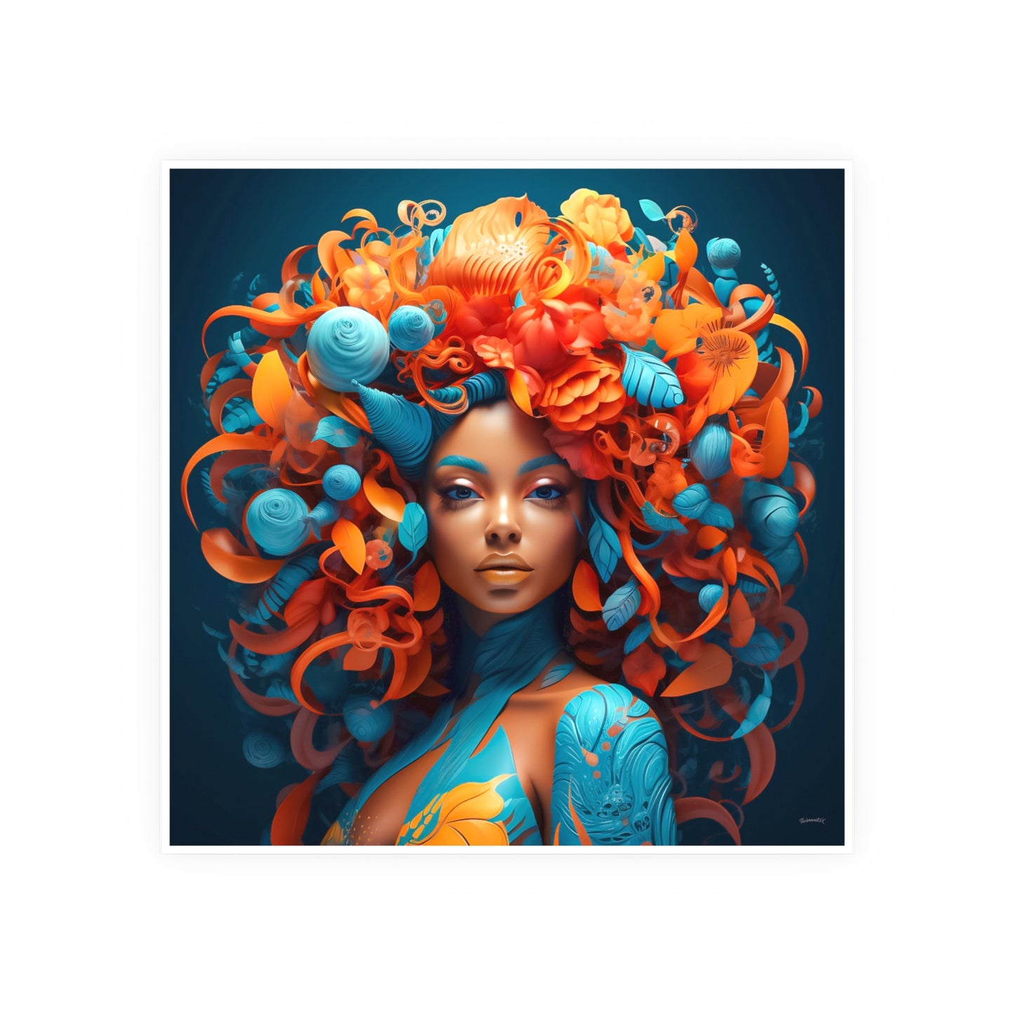 ThurmanatorX Art | Halo of Bloom | Aphrochrysalis | Satin Wall Art Print