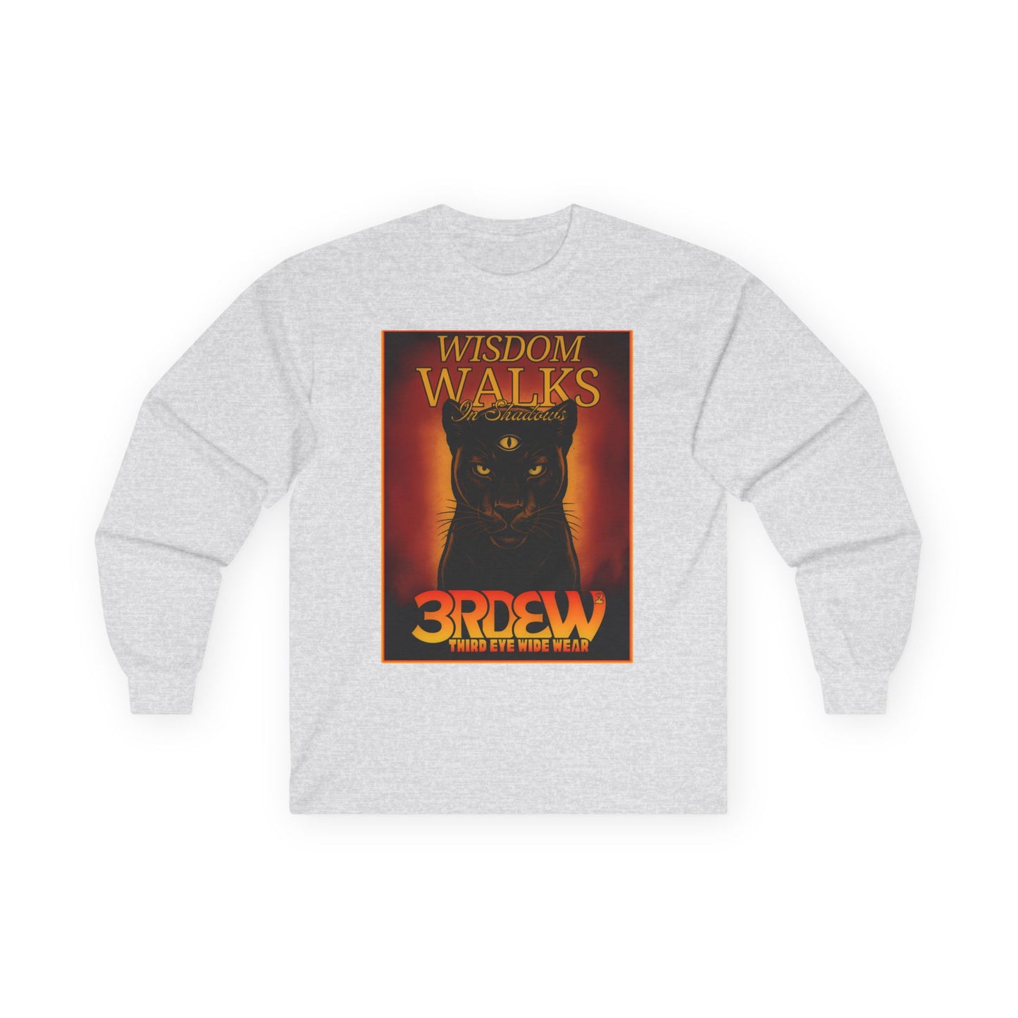 3RDEW² | Wisdoms Walks In Shadows | Third Eye Wide Wear | Unisex Ultra Cotton Long Sleeve Tee