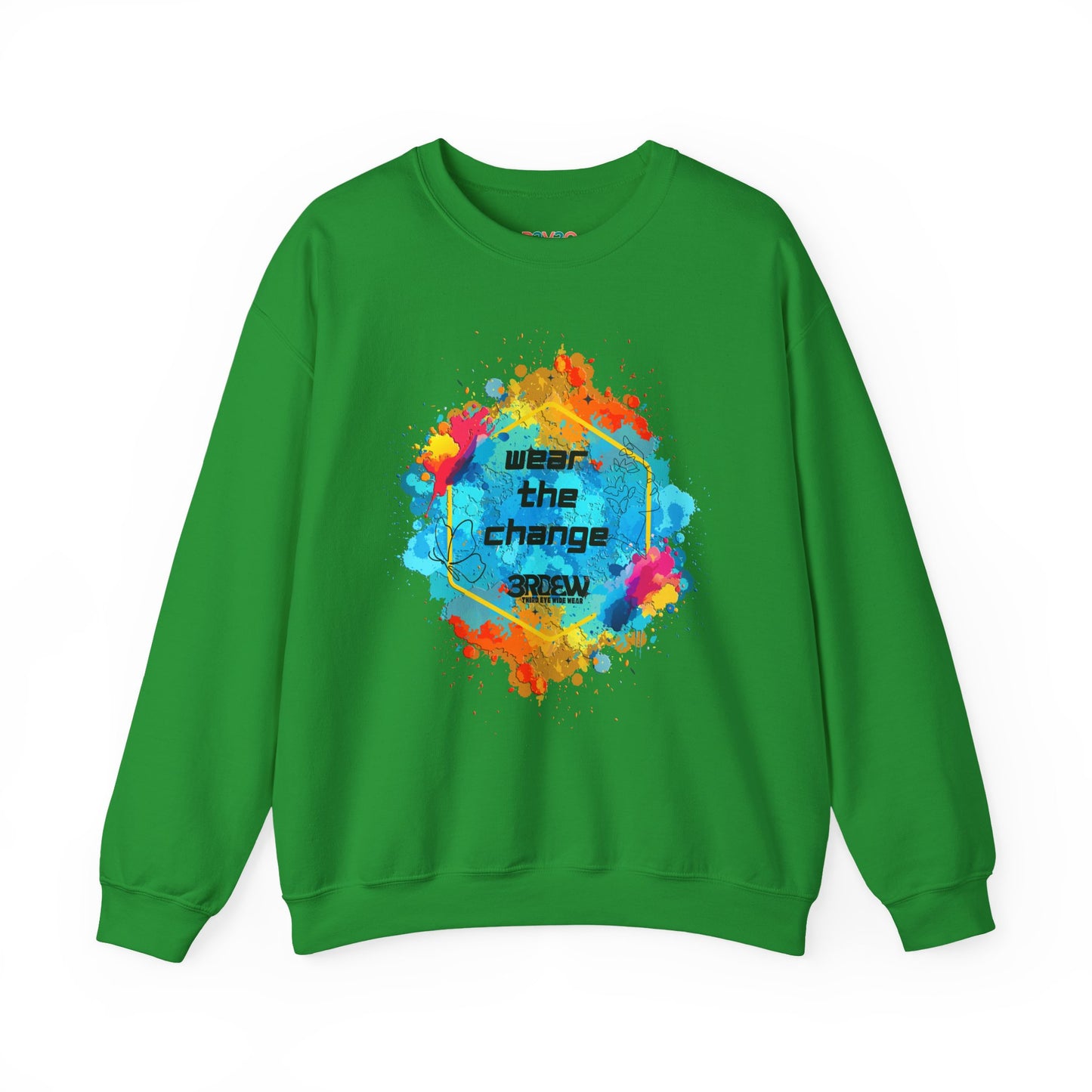 3RDEW² | Wear the Change | Third Eye Wide Wear | Unisex Heavy Blend Crewneck Sweatshirt