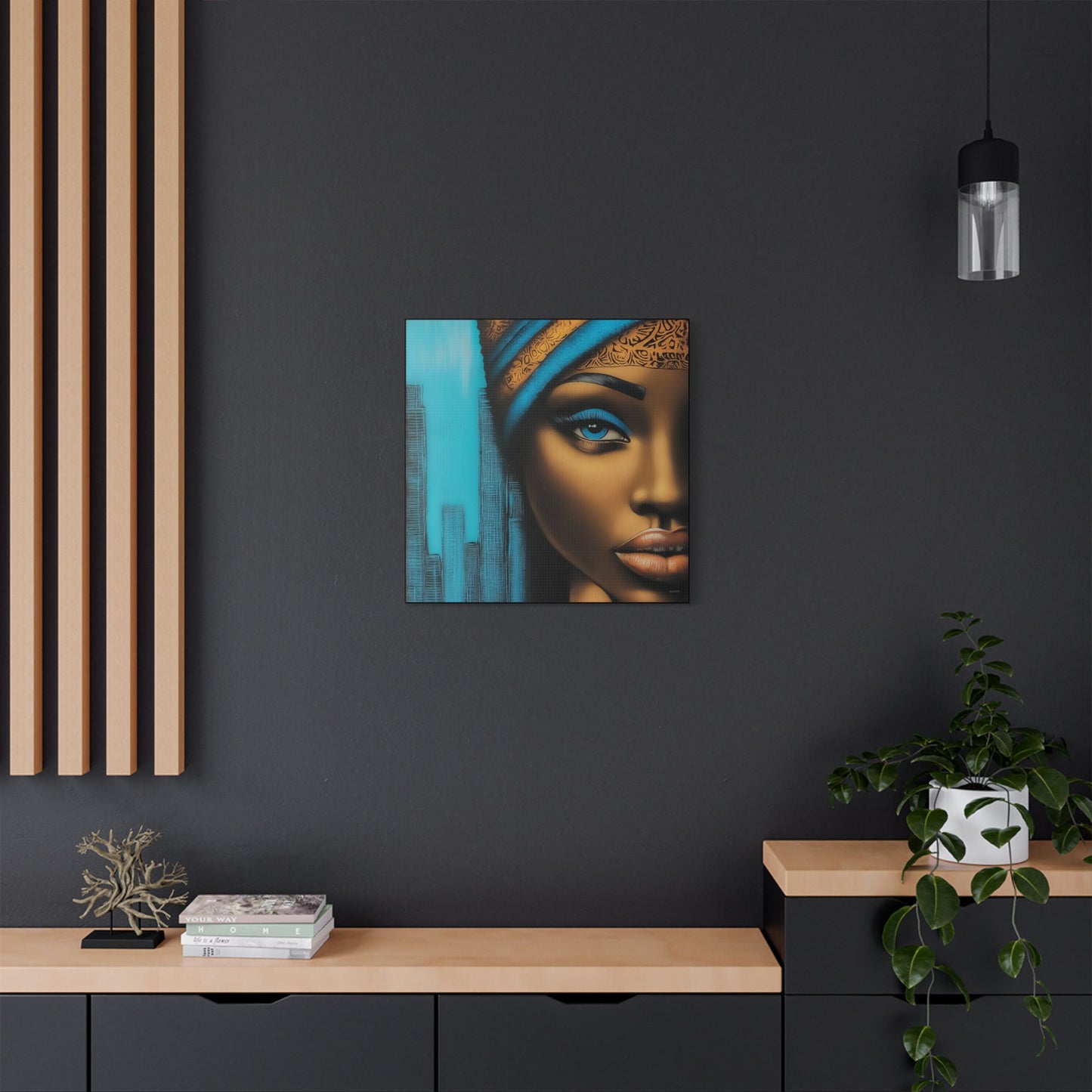 ThurmanatorX Art | Azure Pulse of the City | Aphrochrysalis | Satin Canvas Art Print