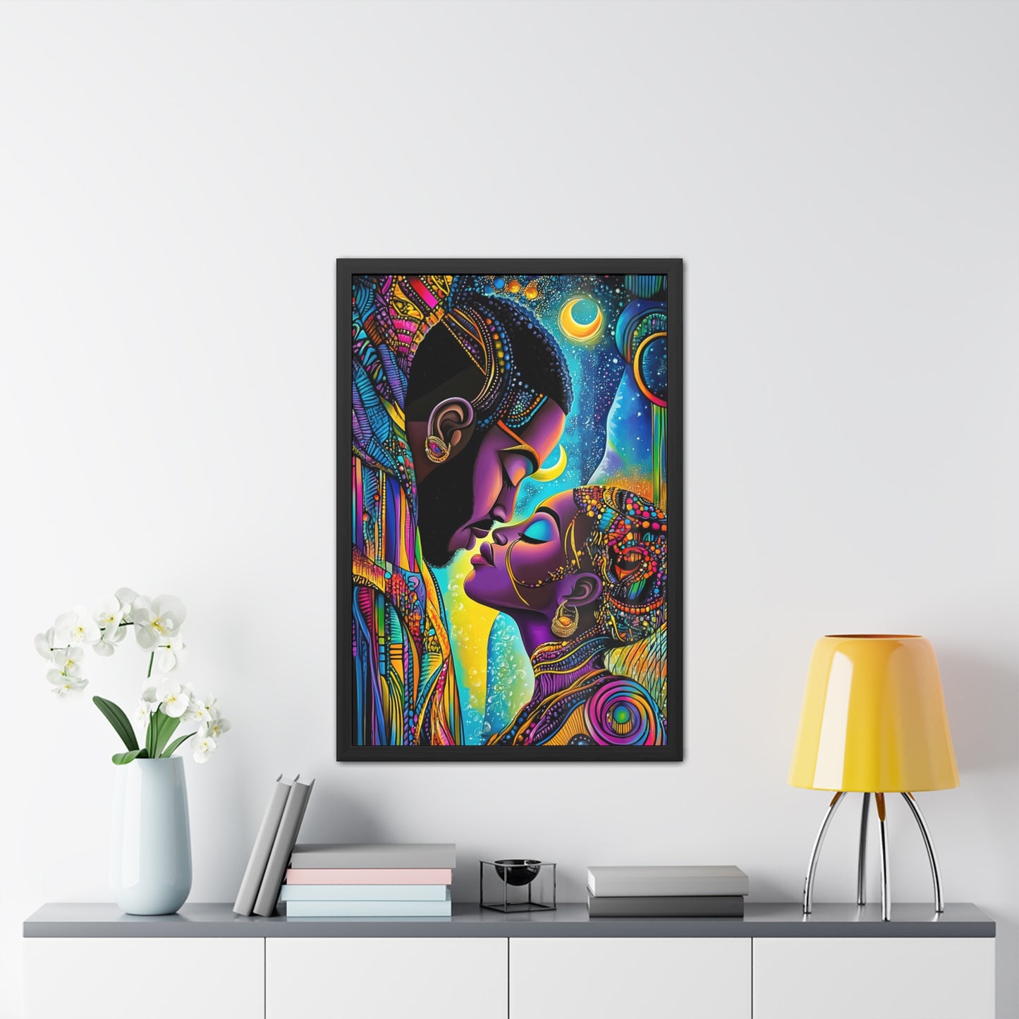 ThurmanatorX Art | Celestia & the Devoted | Aphrochrysalis | Framed Poster Print