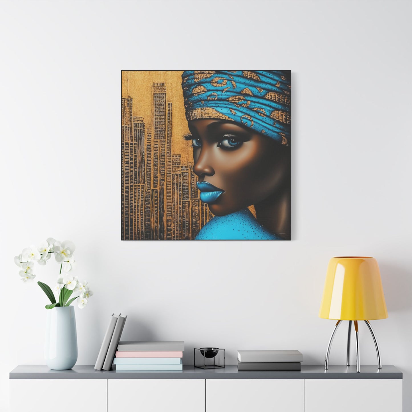 ThurmanatorX Art | Zariah, Eyes of the Metropolis | Aphrochrysalis | Satin Canvas Art Print