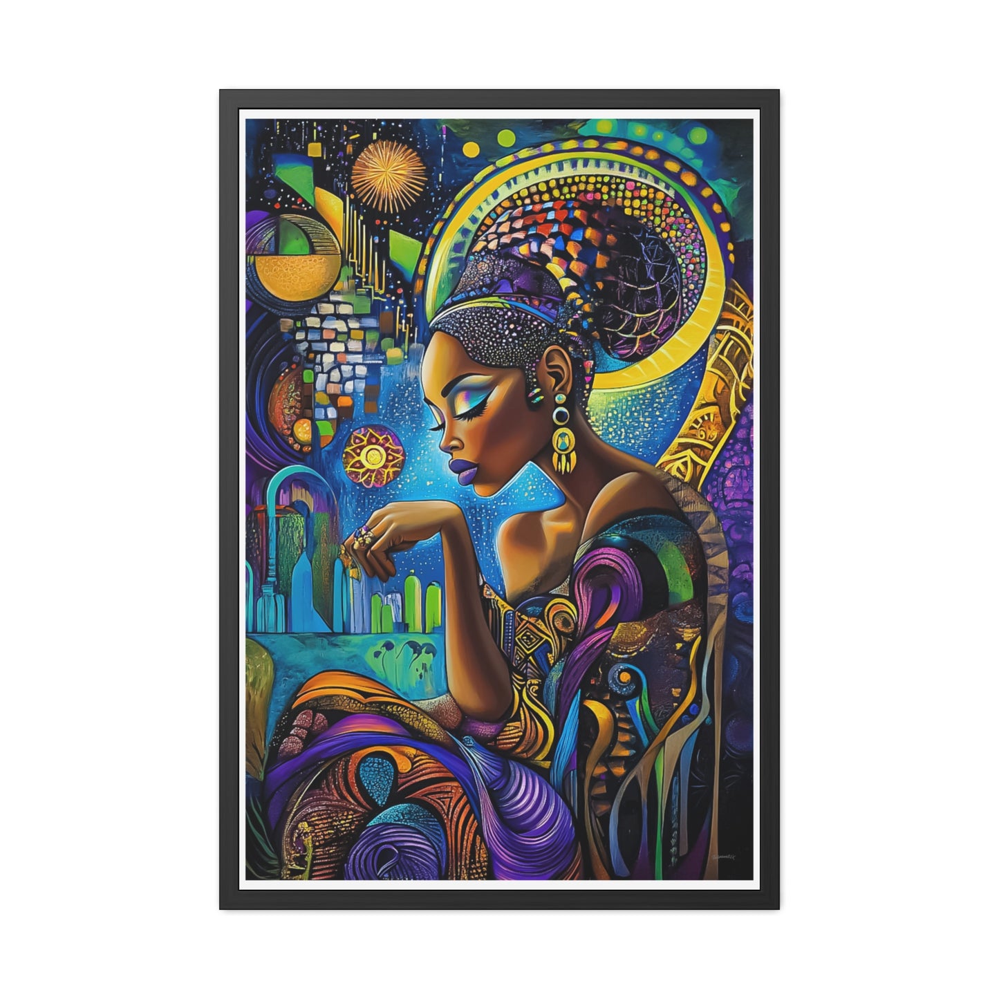 ThurmanatorX Art | Solar Bloom | Aphrochrysalis | Framed Poster Print