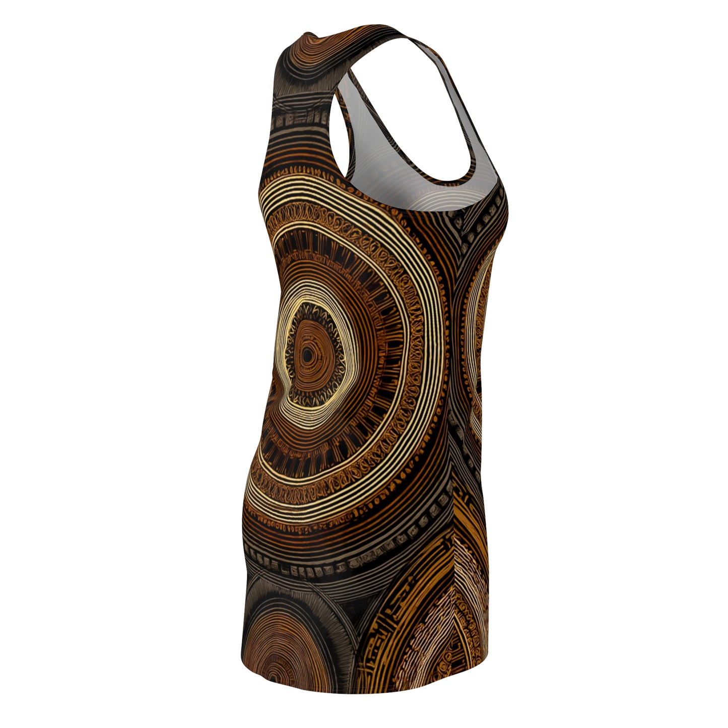 ThurmanatorX Art | Vintari AphroBoho Racerback Dress | Bohemian Summer Style • Artistic Casual Wear • Unique Gift for Women