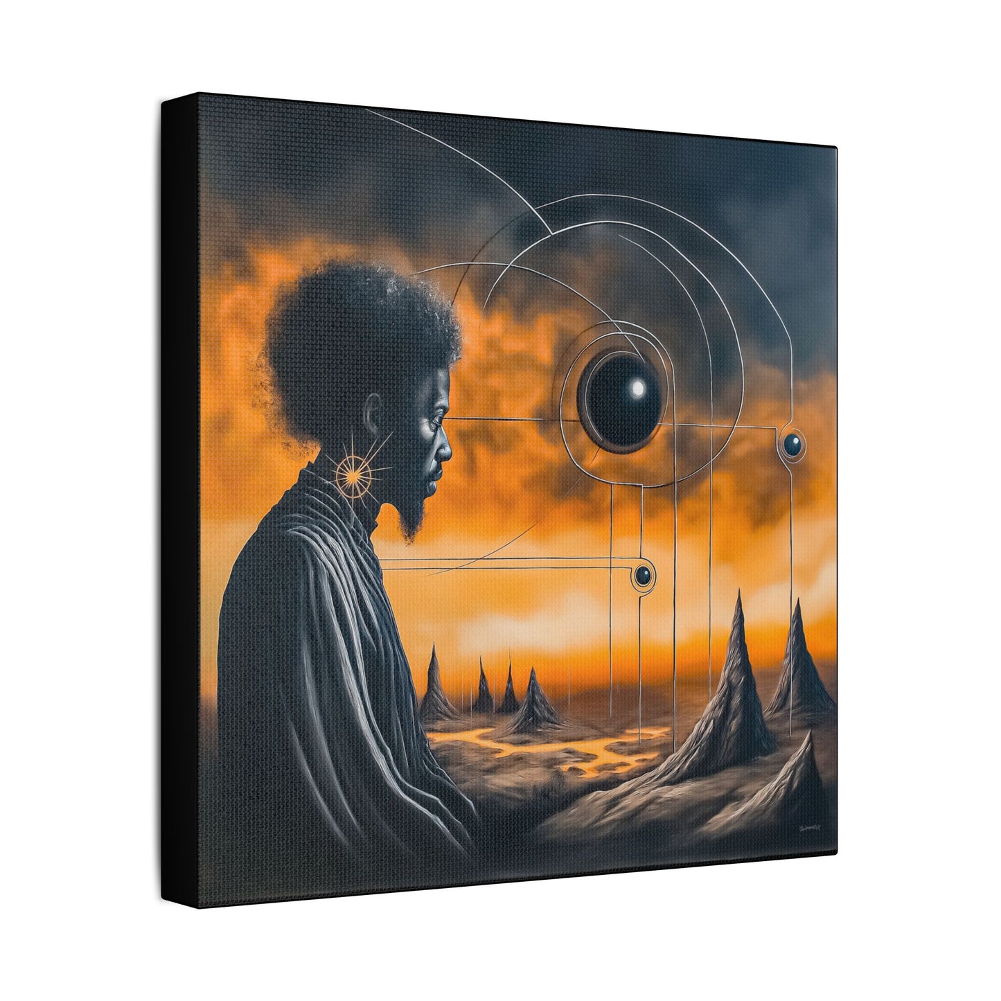 ThurmanatorX Art | Lumahex | AphrodisiDark | Satin Canvas Art Print