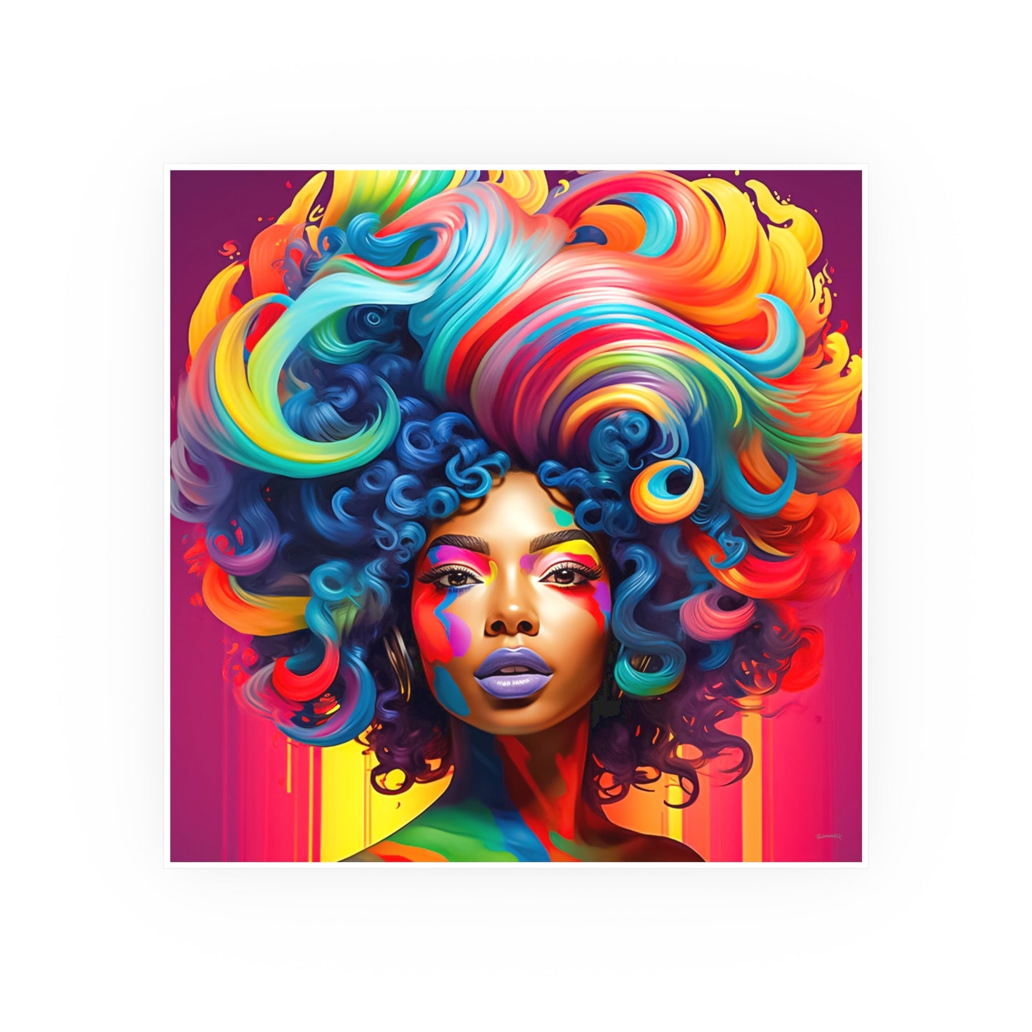 ThurmanatorX Art | Chromawave Siren | Aphrochrysalis | Satin Wall Art Print