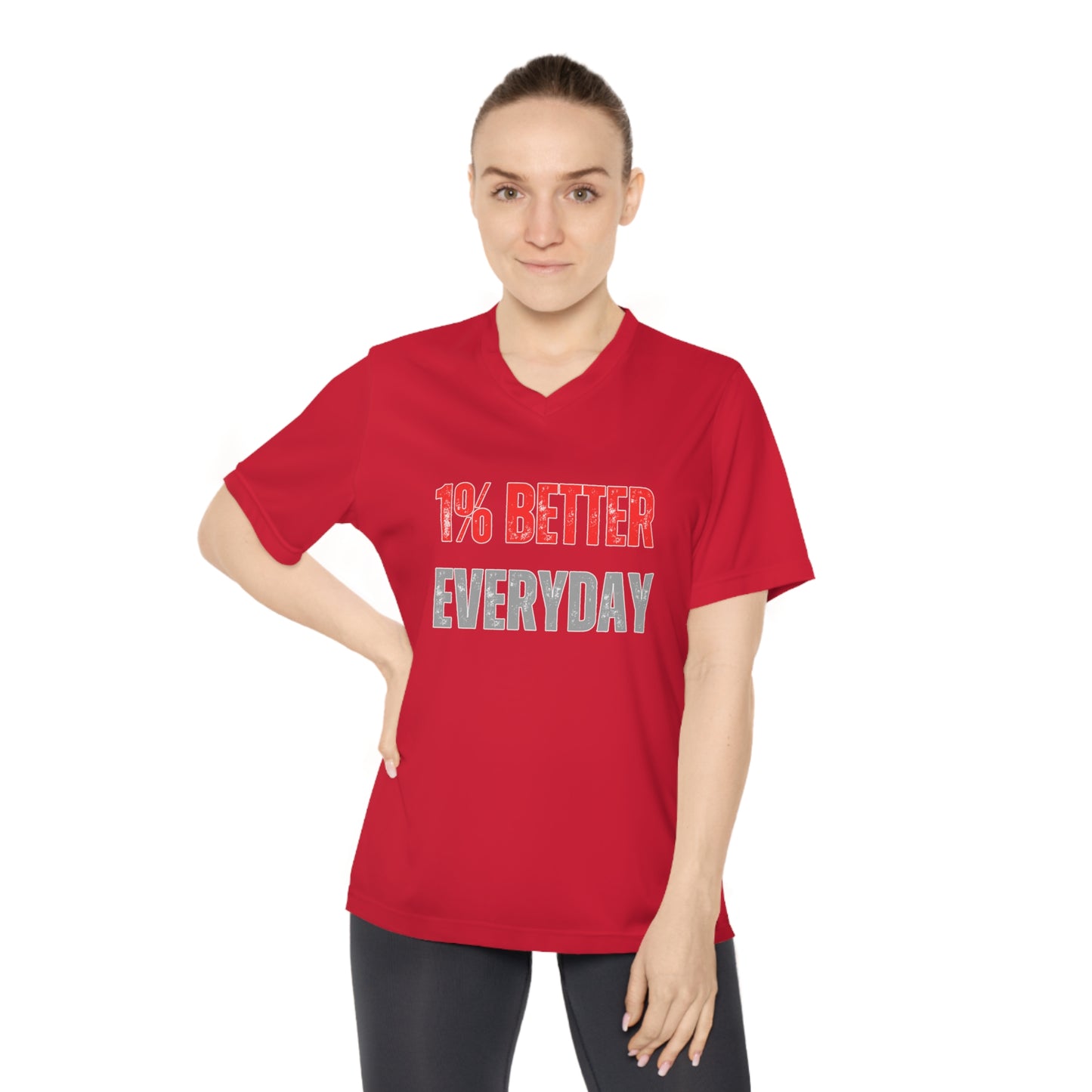 ThurmanatorX Art | 1% Better Everyday | Aphrodisiart | Performance V-Neck Tee