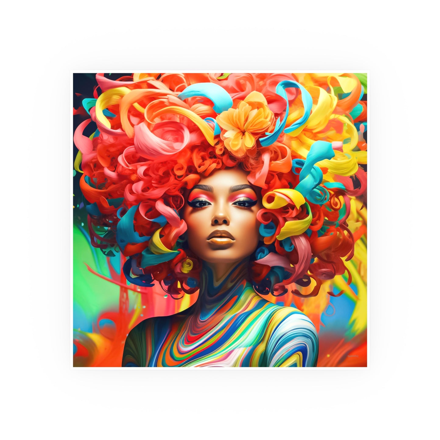 ThurmanatorX Art | Solstice Spiral | Aphrochrysalis | Satin Wall Art Print