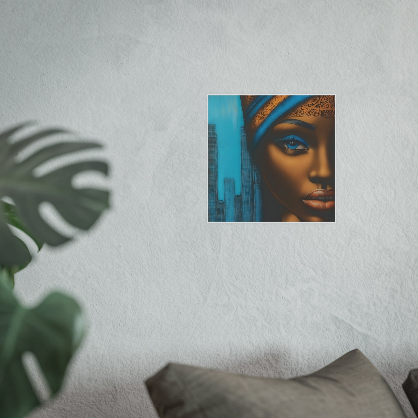 ThurmanatorX Art | Azure Pulse of the City | Aphrochrysalis | Satin Wall Art Print