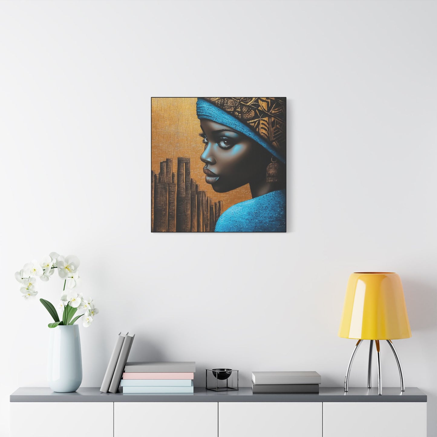 ThurmanatorX Art | Makeda in Gold Light | Aphrochrysalis | Satin Canvas Art Print