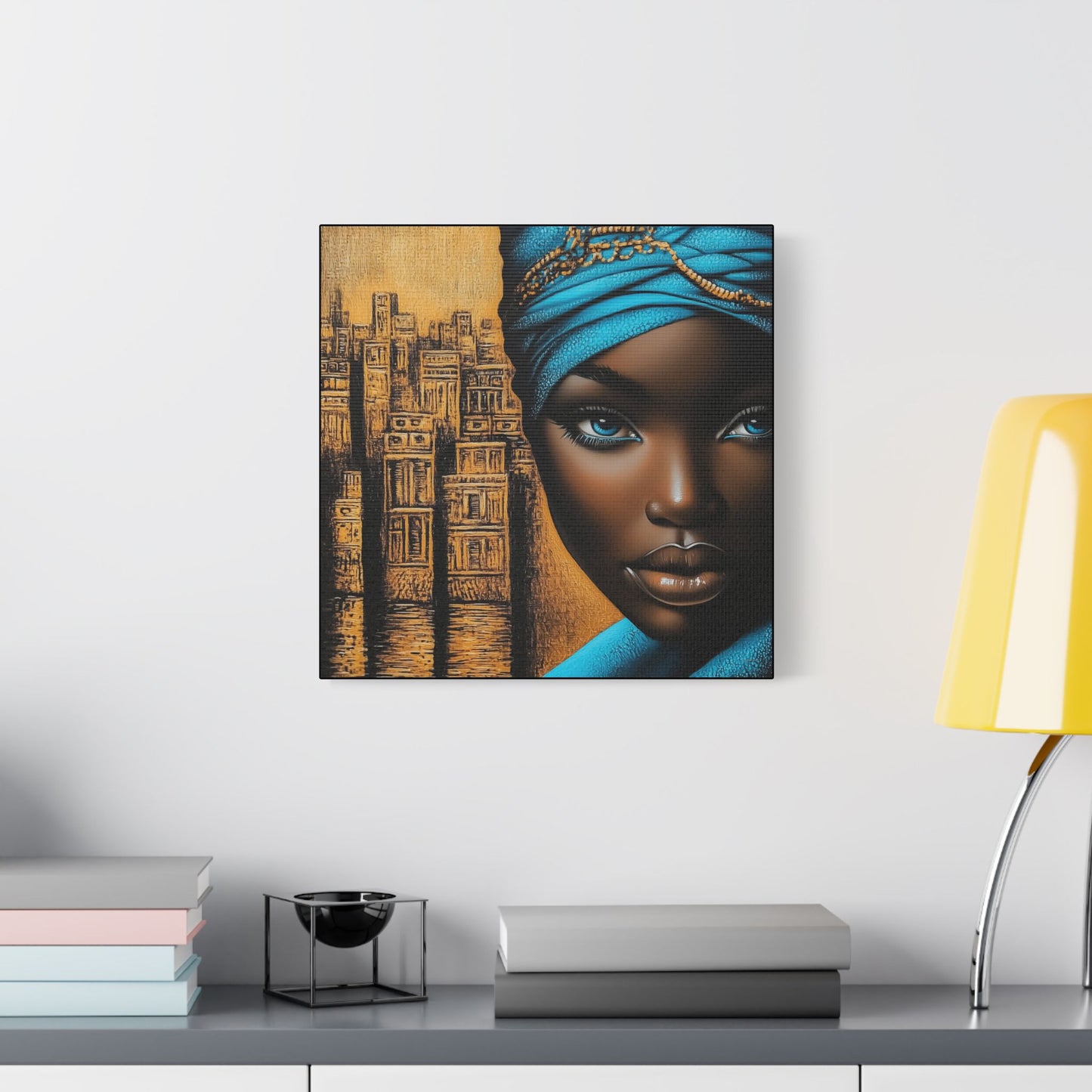 ThurmanatorX Art | Empress of Copper & Cobalt | Aphrochrysalis | Satin Canvas Art Print