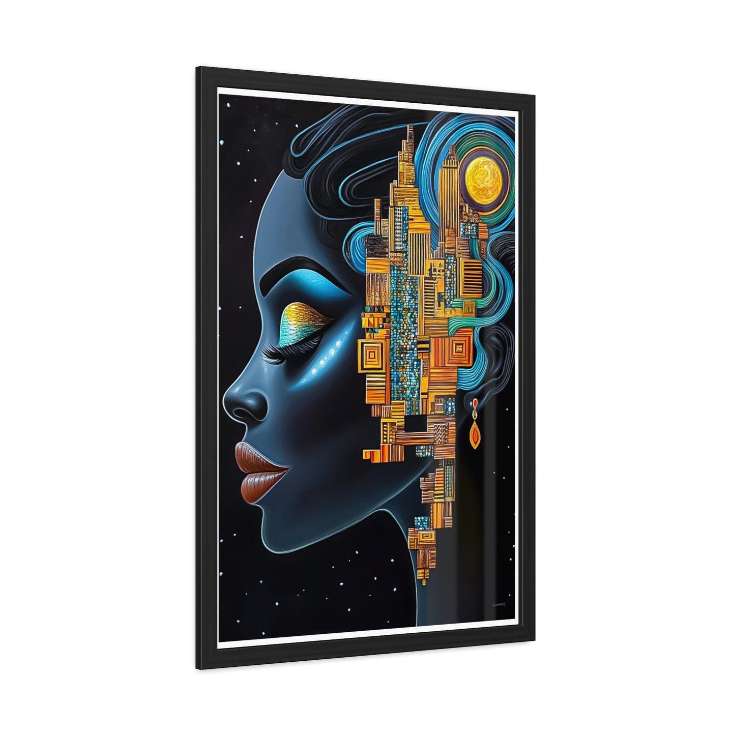 ThurmanatorX Art | Ancestral Frequencies | Aphrochrysalis | Framed Poster Print