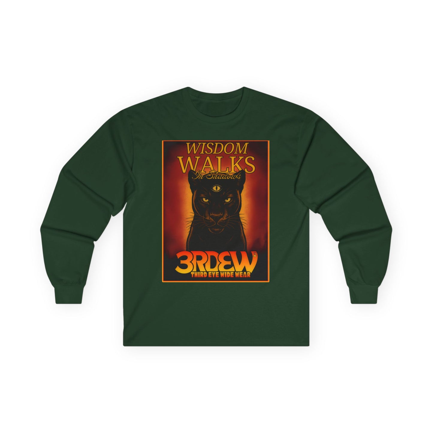 3RDEW² | Wisdoms Walks In Shadows | Third Eye Wide Wear | Unisex Ultra Cotton Long Sleeve Tee