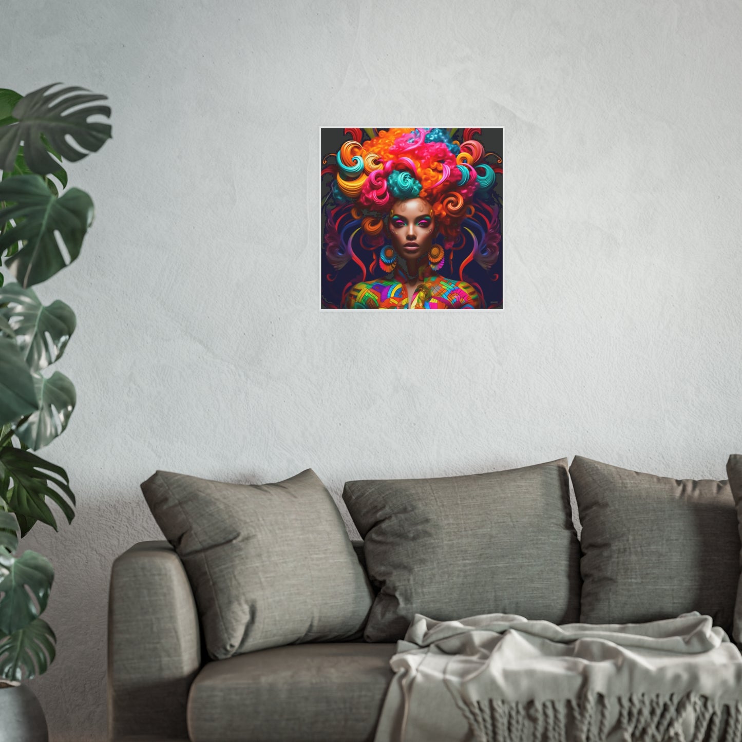 ThurmanatorX Art | Cosmic Crowned Reverie | Aphrochrysalis | Satin Wall Art Print