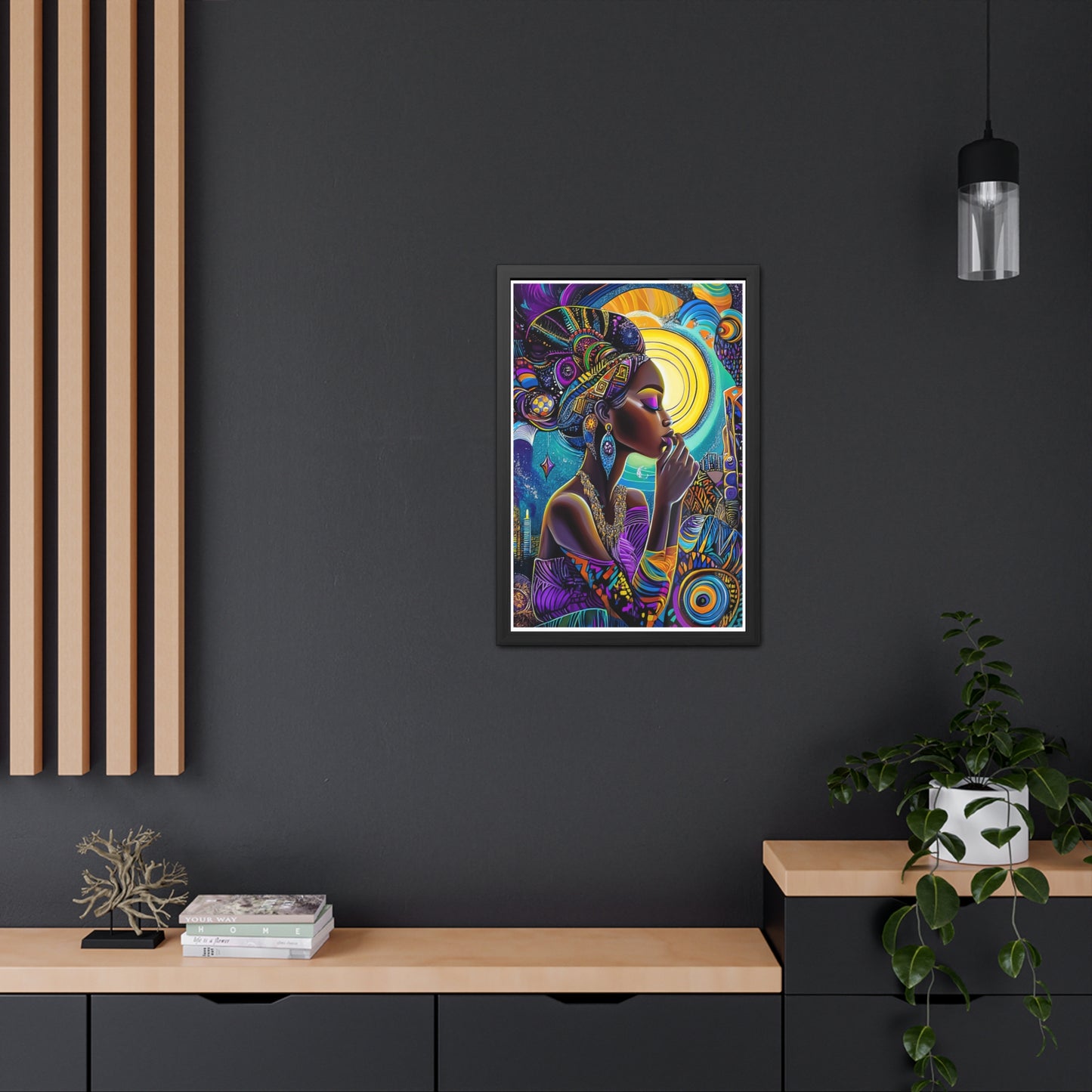 ThurmanatorX Art | Crowned in Nebulas | Aphrochrysalis | Framed Poster Print