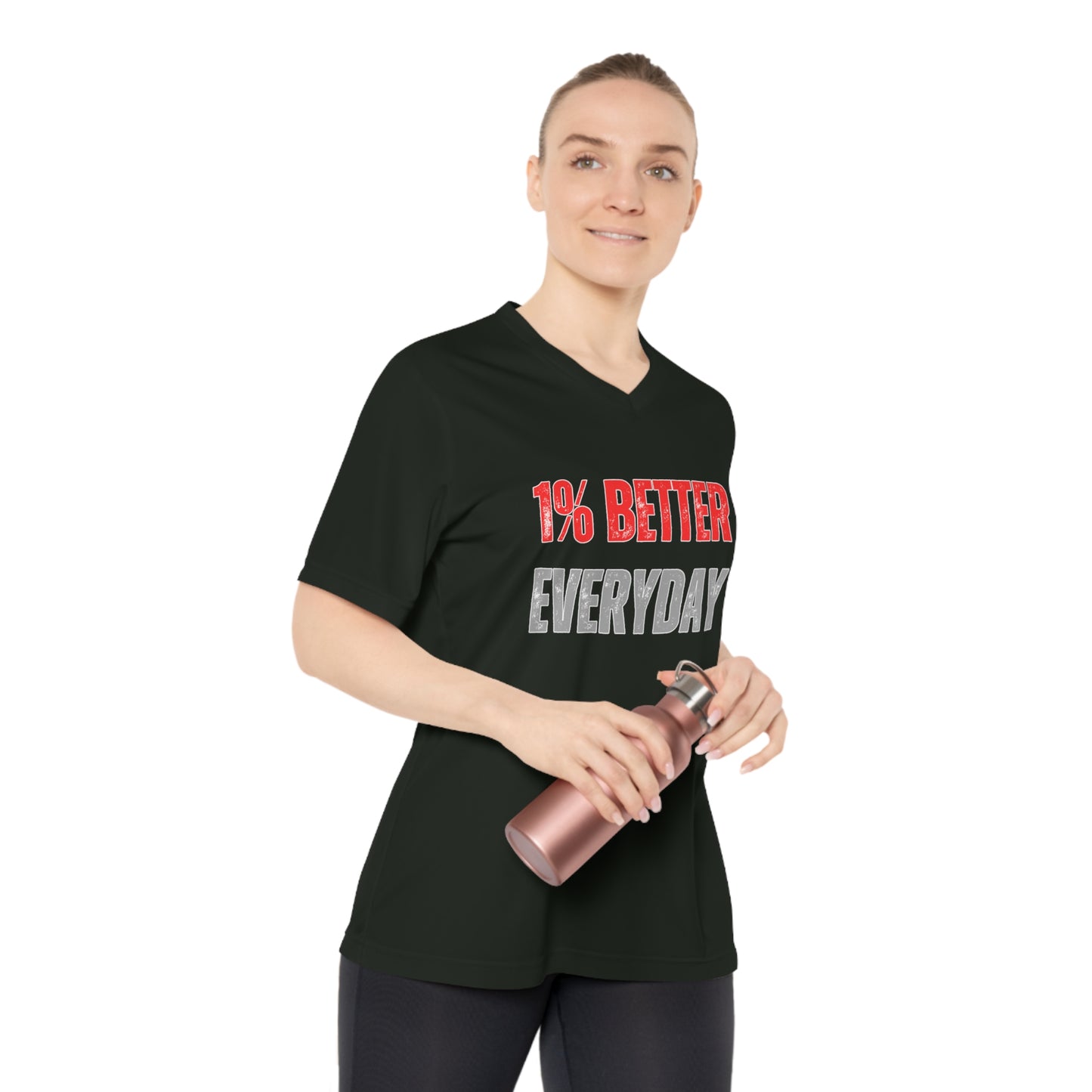 ThurmanatorX Art | 1% Better Everyday | Aphrodisiart | Performance V-Neck Tee