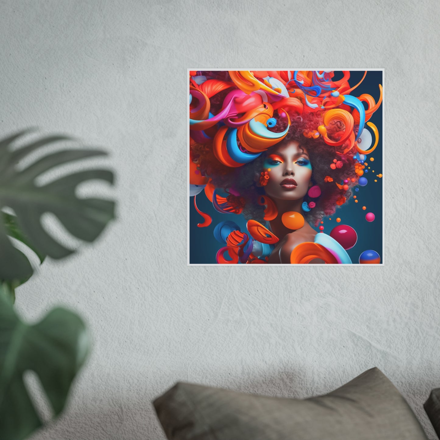 ThurmanatorX Art | Bloomdream Muse | Aphrochrysalis | Satin Wall Art Print