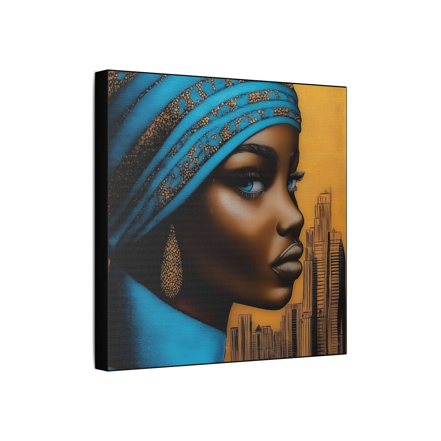 ThurmanatorX Art | Nyla, Guardian of the Highrise | Aphrochrysalis | Satin Canvas Art Print