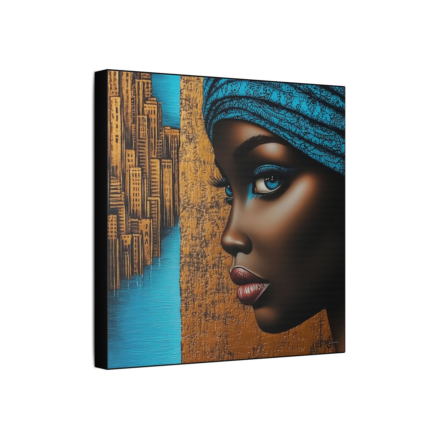 ThurmanatorX Art | Essence of Blue Reverie | Aphrochrysalis | Satin Canvas Art Print