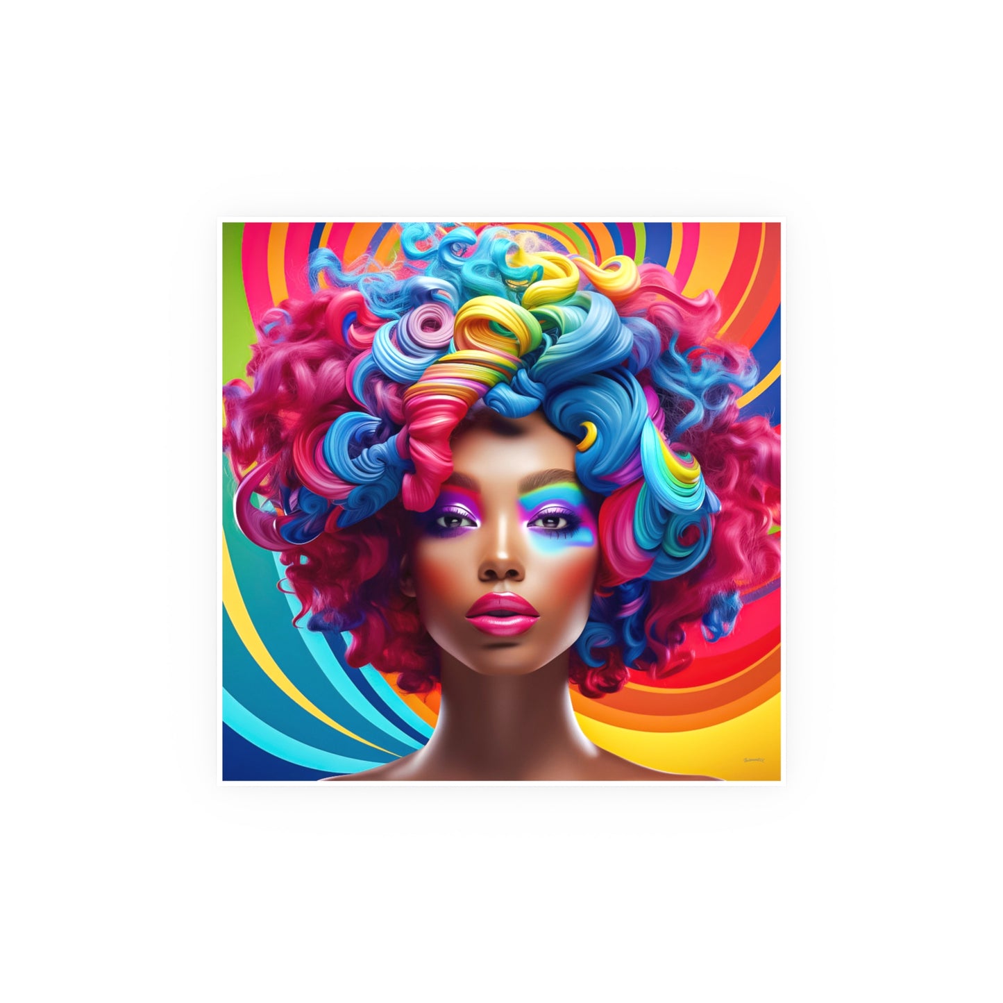 ThurmanatorX Art | Lush Prism Heir | Aphrochrysalis | Satin Wall Art Print
