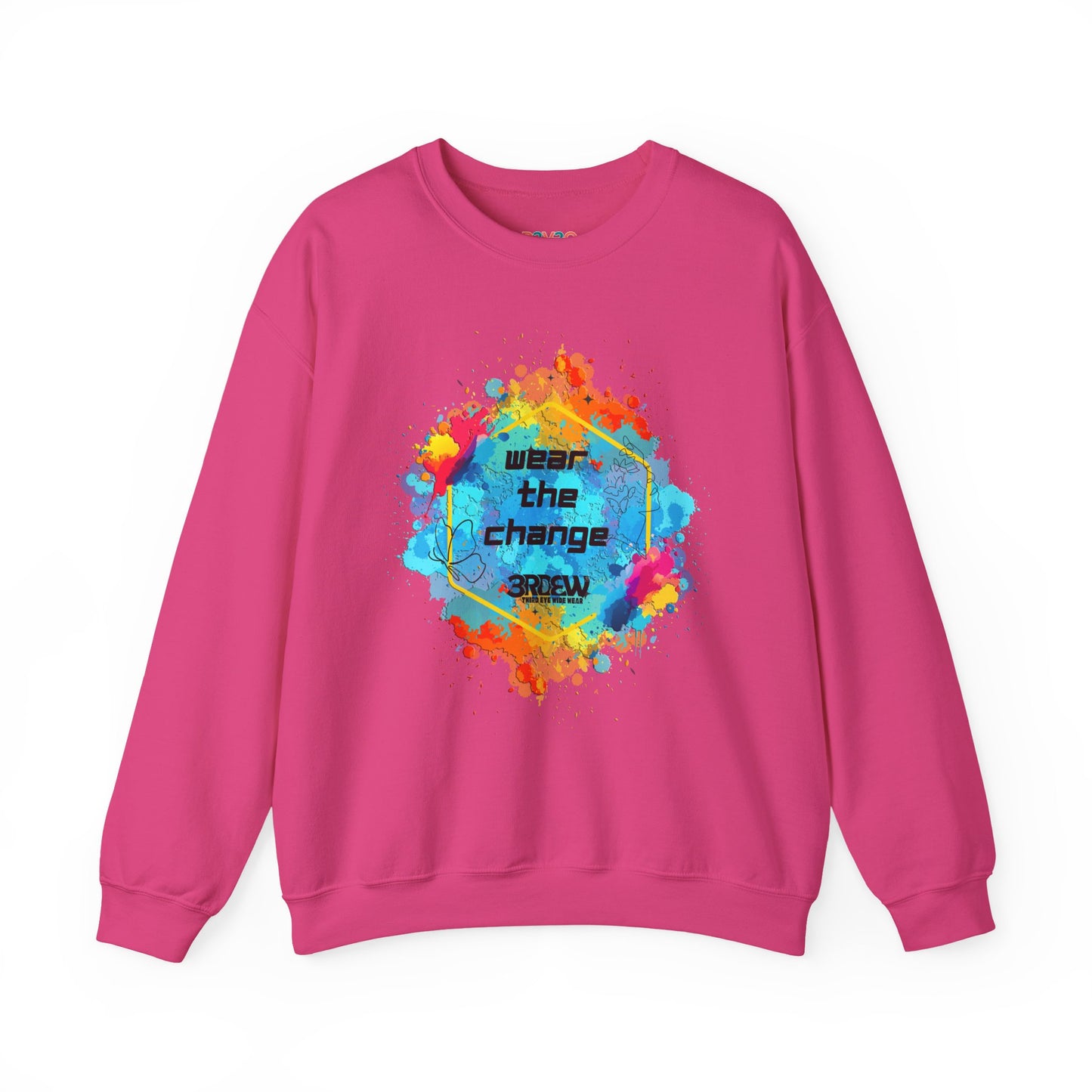 3RDEW² | Wear the Change | Third Eye Wide Wear | Unisex Heavy Blend Crewneck Sweatshirt