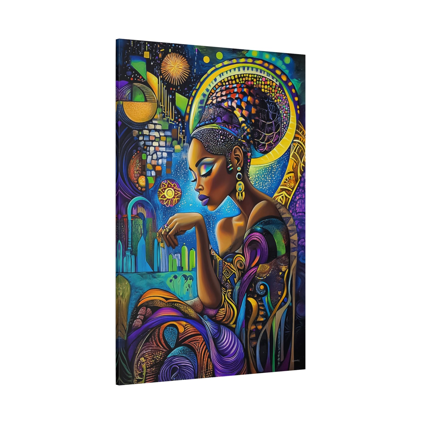 ThurmanatorX Art | Solar Bloom | Aphrochrysalis | Matte Canvas, Stretched, 1.25"