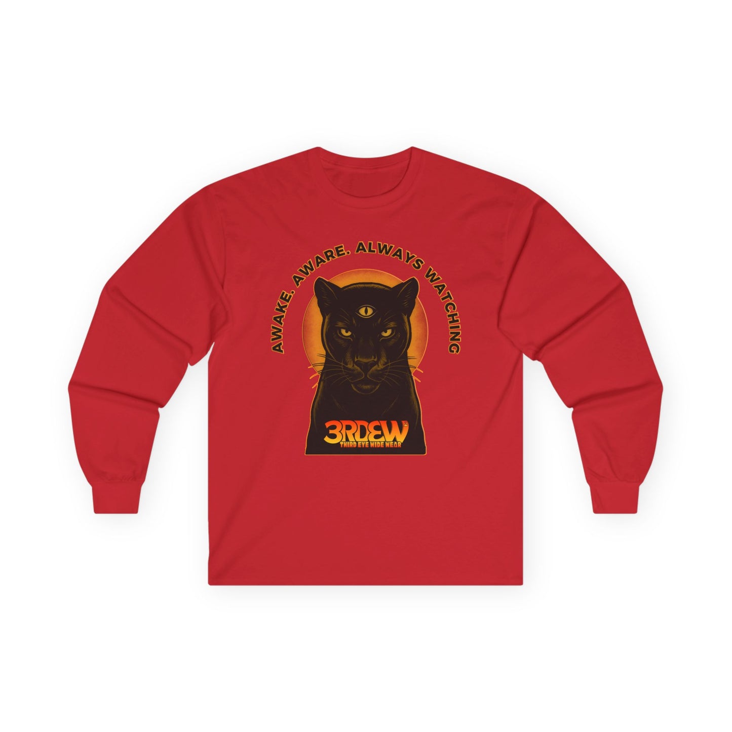 3RDEW² | Awake. Aware. Always Watching | Third Eye Wide Wear | Unisex Ultra Cotton Long Sleeve Tee