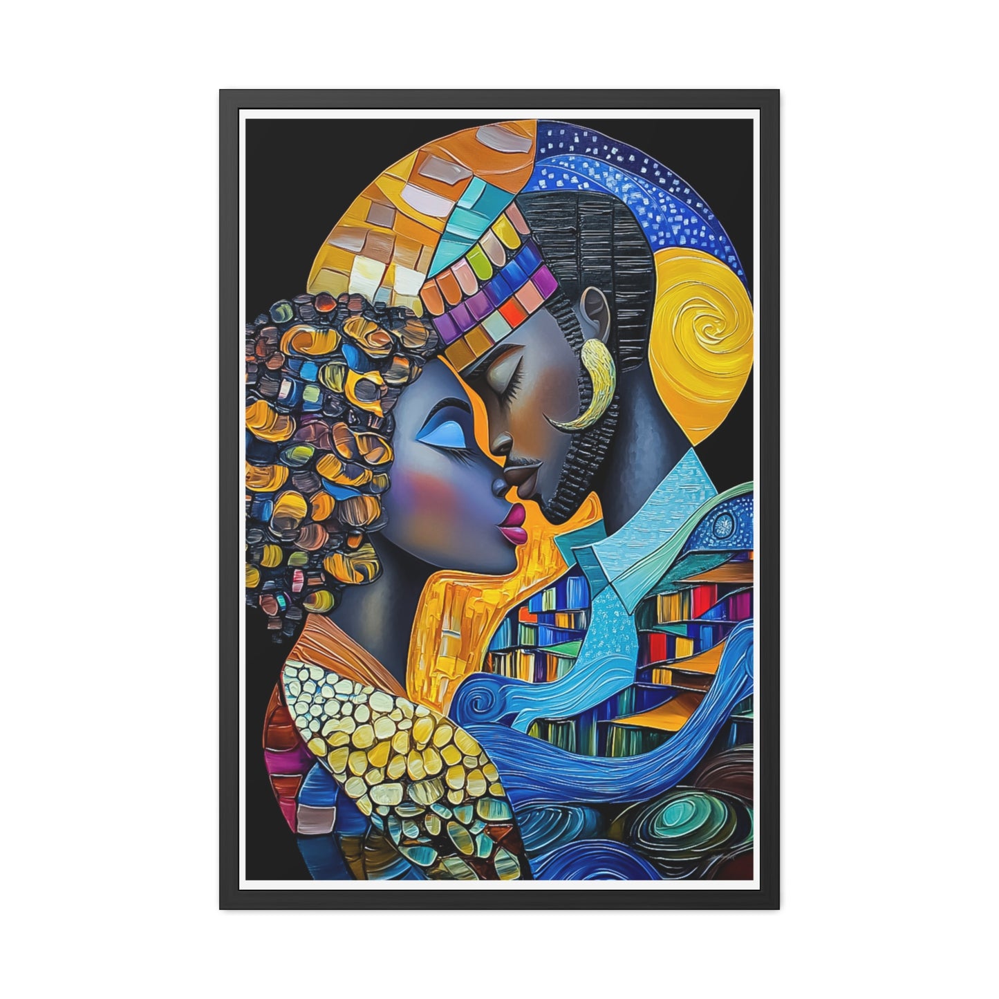 ThurmanatorX Art | Nebula Kiss | Aphrochrysalis | Framed Poster Print