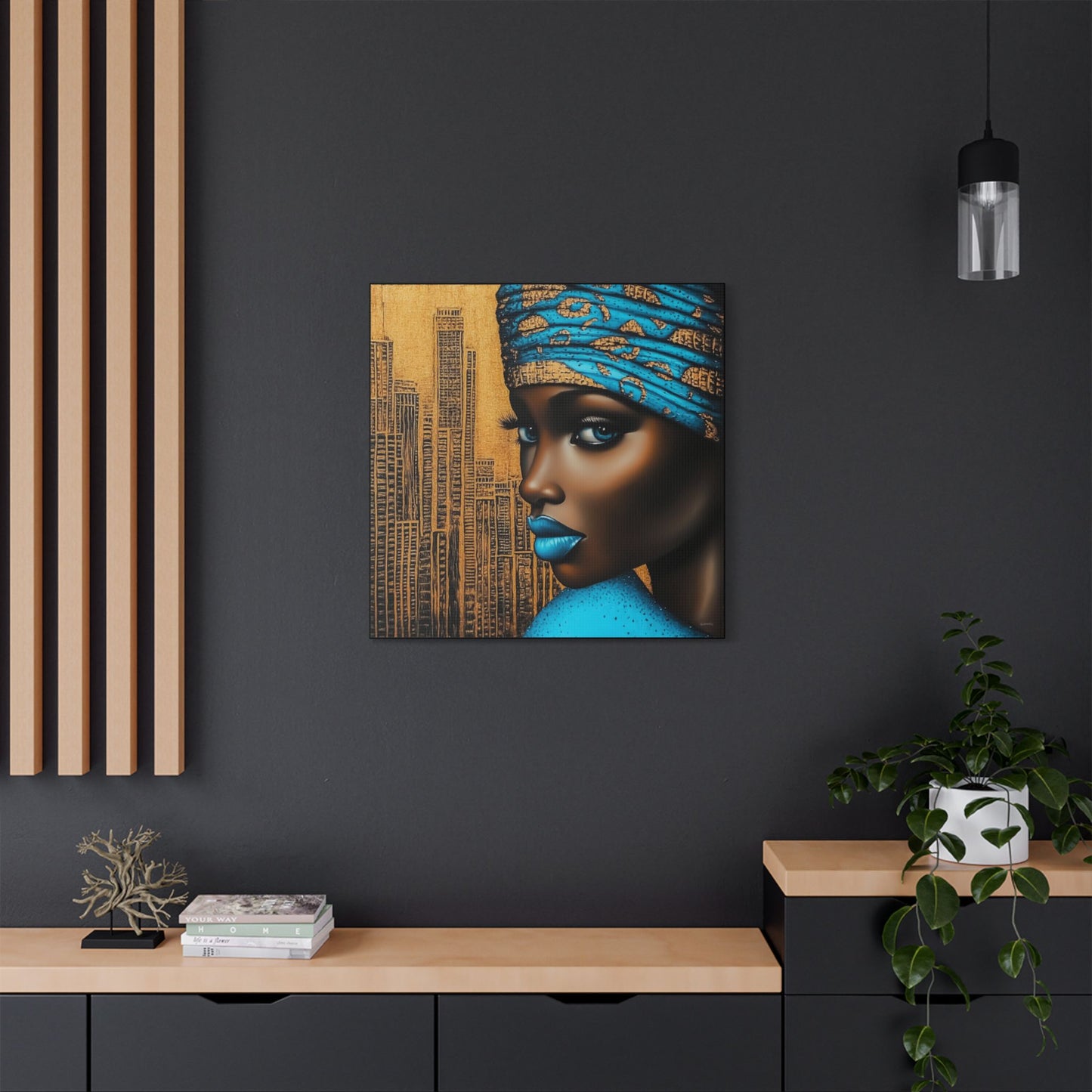 ThurmanatorX Art | Zariah, Eyes of the Metropolis | Aphrochrysalis | Satin Canvas Art Print