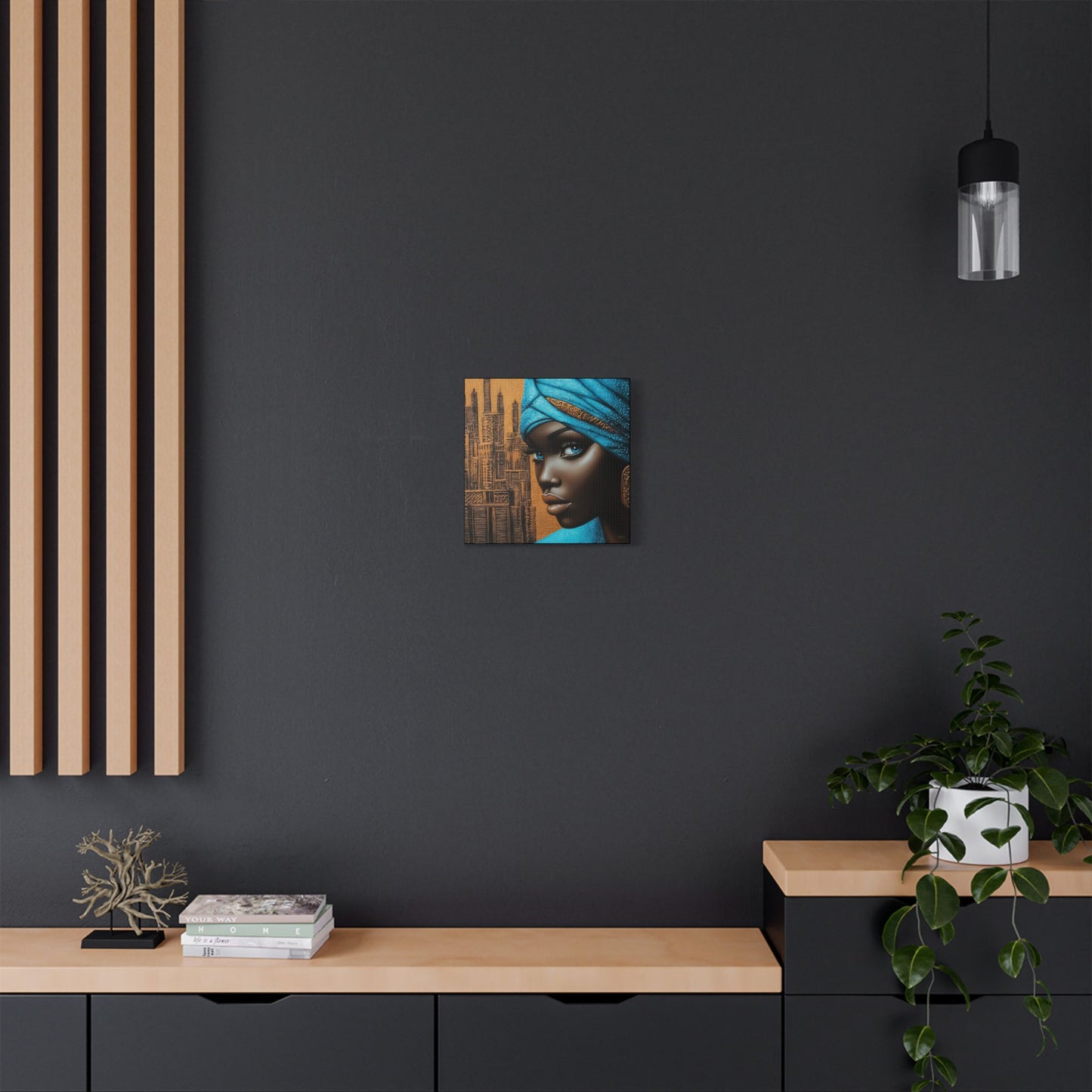 ThurmanatorX Art | Neon Dust & Indigo Flame | Aphrochrysalis | Satin Canvas Art Print