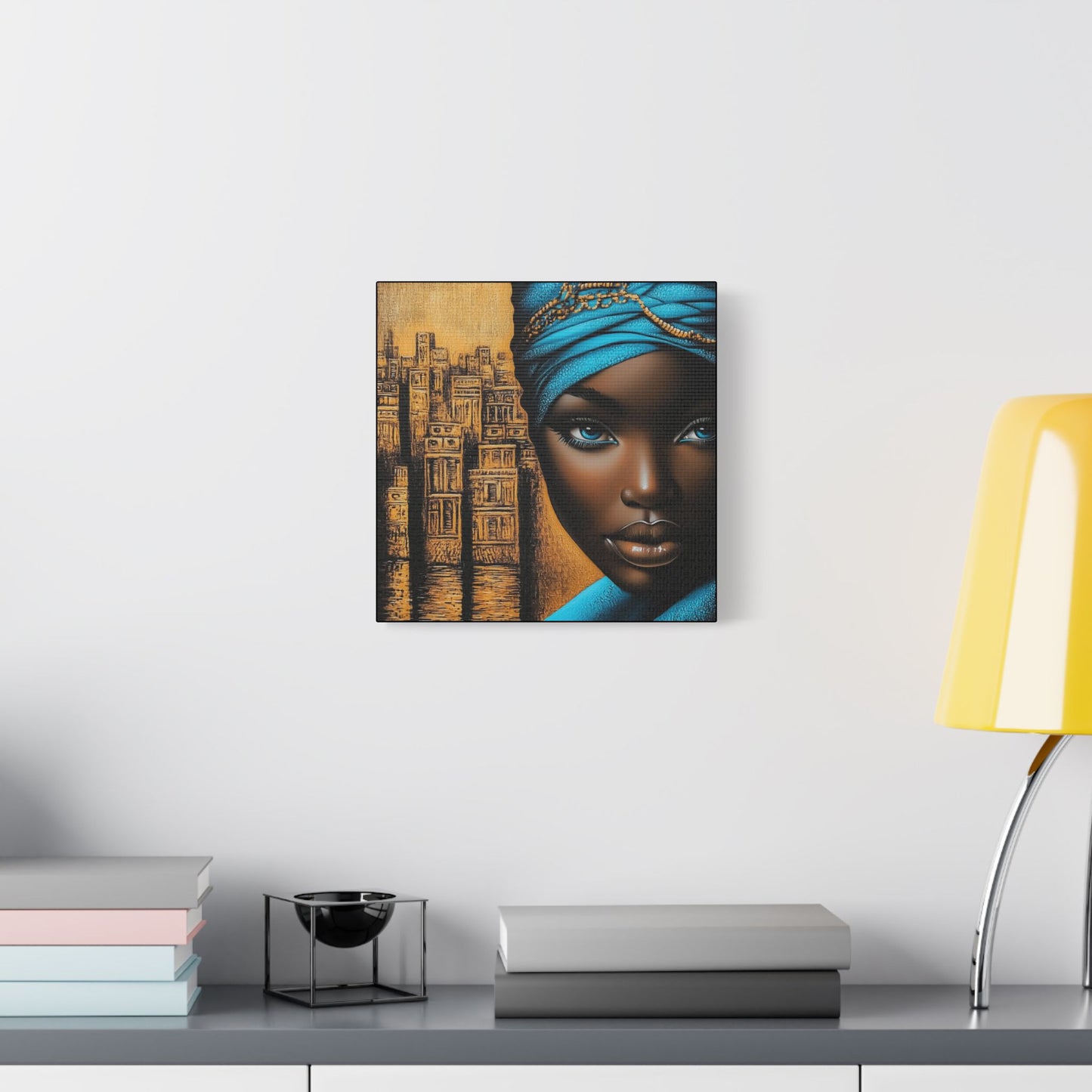 ThurmanatorX Art | Empress of Copper & Cobalt | Aphrochrysalis | Satin Canvas Art Print