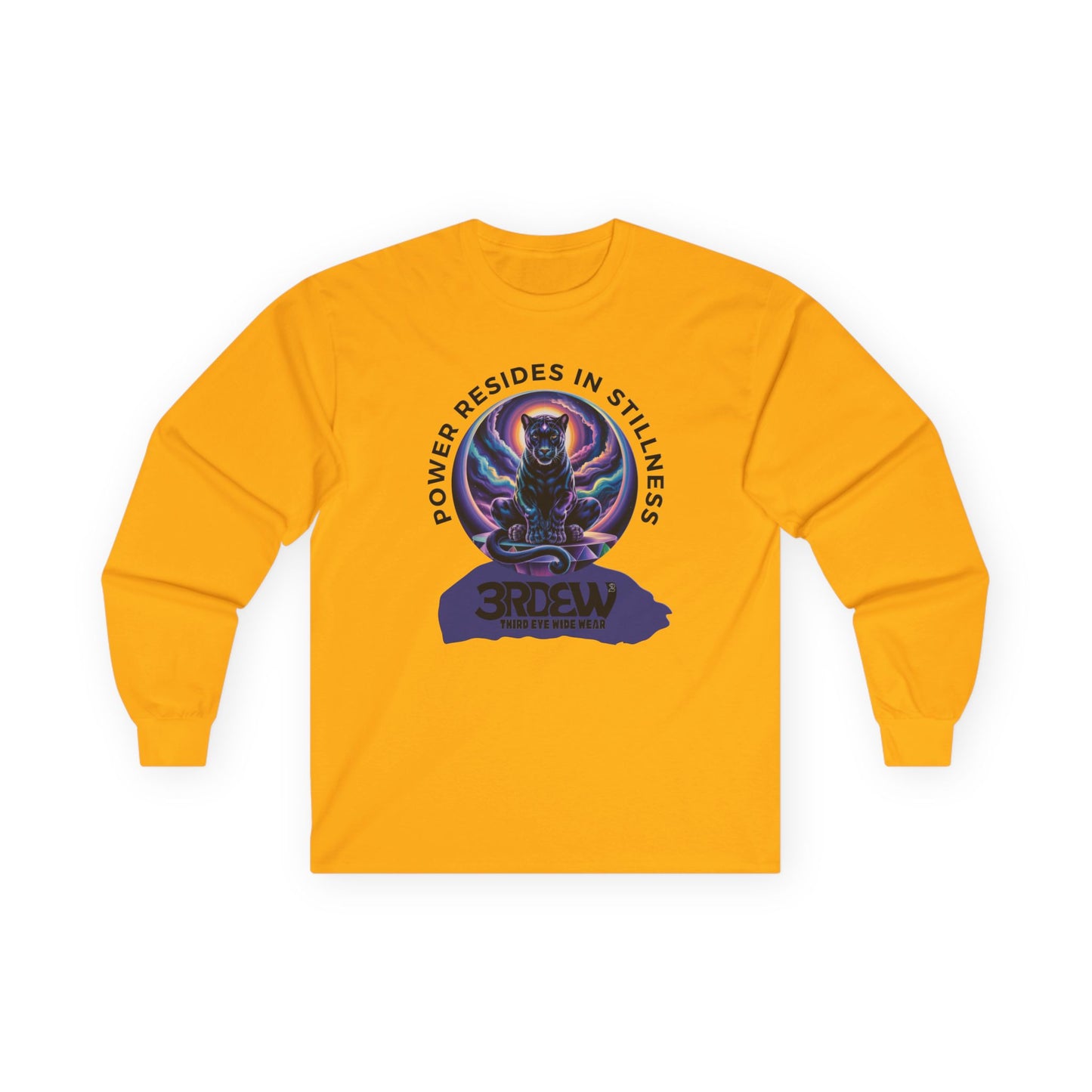 3RDEW² | Power Resides In Stillness | Third Eye Wide Wear | Unisex Ultra Cotton Long Sleeve Tee