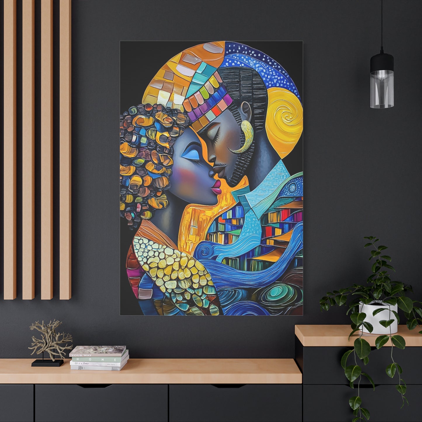 ThurmanatorX Art | Nebula Kiss | Aphrochrysalis | Matte Canvas, Stretched, 1.25"
