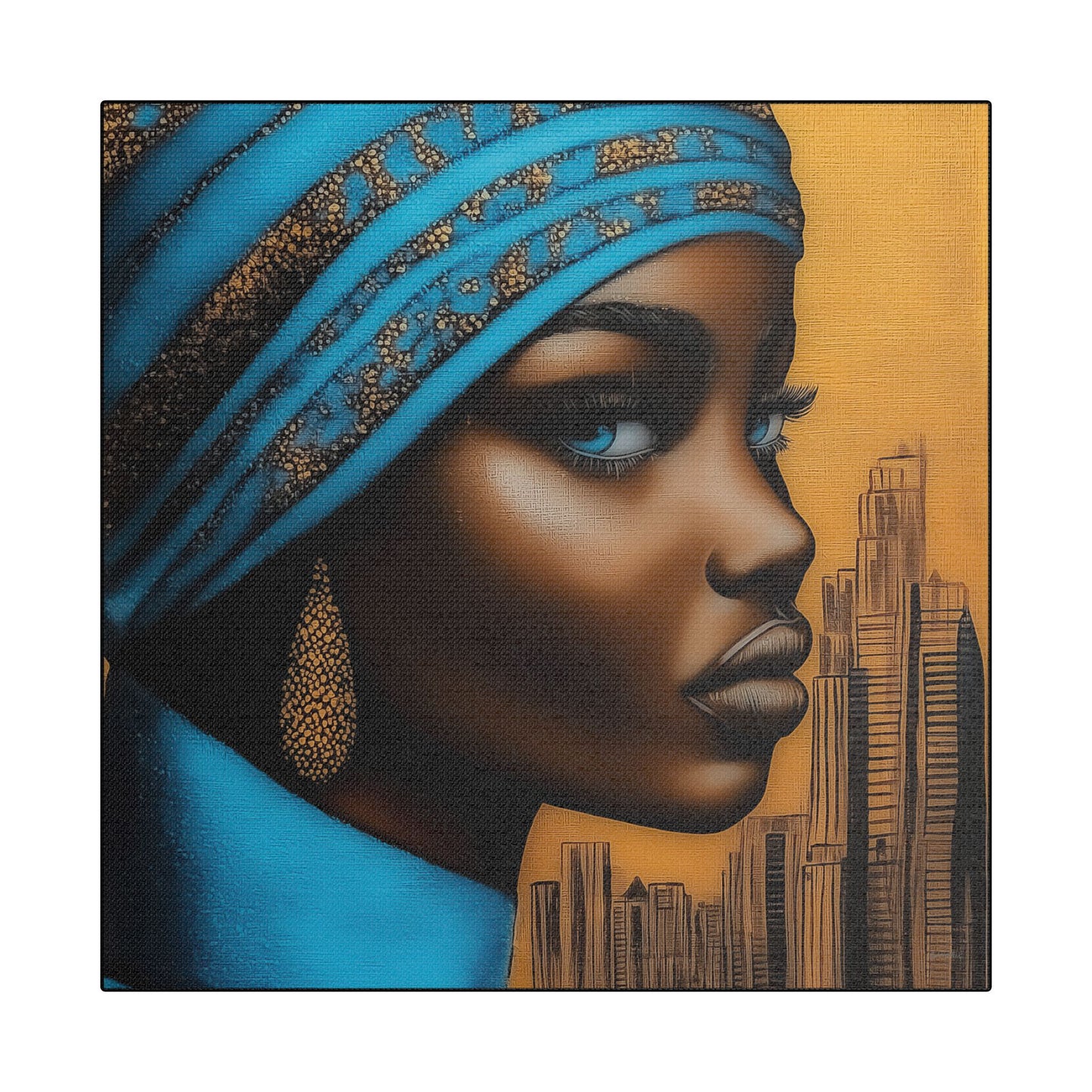 ThurmanatorX Art | Nyla, Guardian of the Highrise | Aphrochrysalis | Satin Canvas Art Print