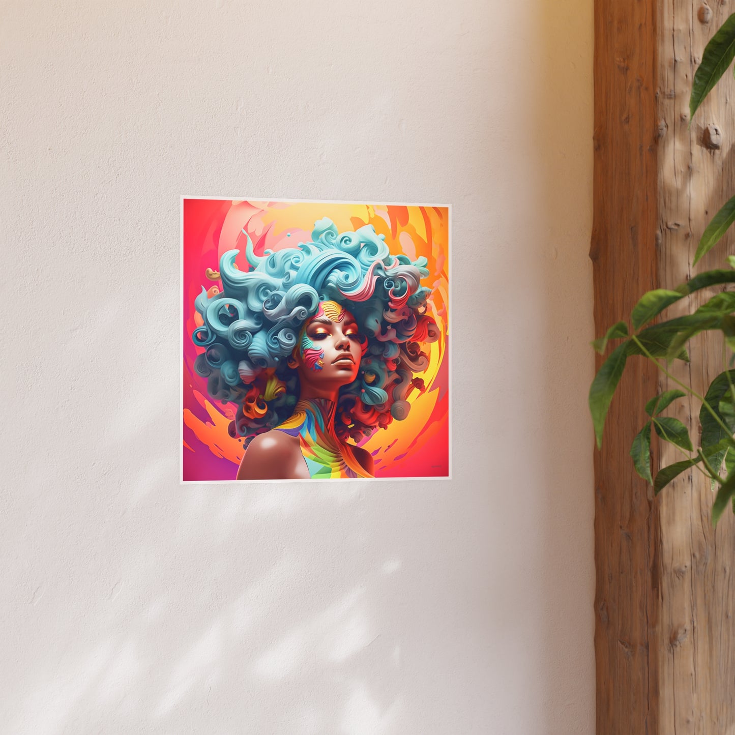 ThurmanatorX Art | Radiant Coil Ascension | Aphrochrysalis | Satin Wall Art Print